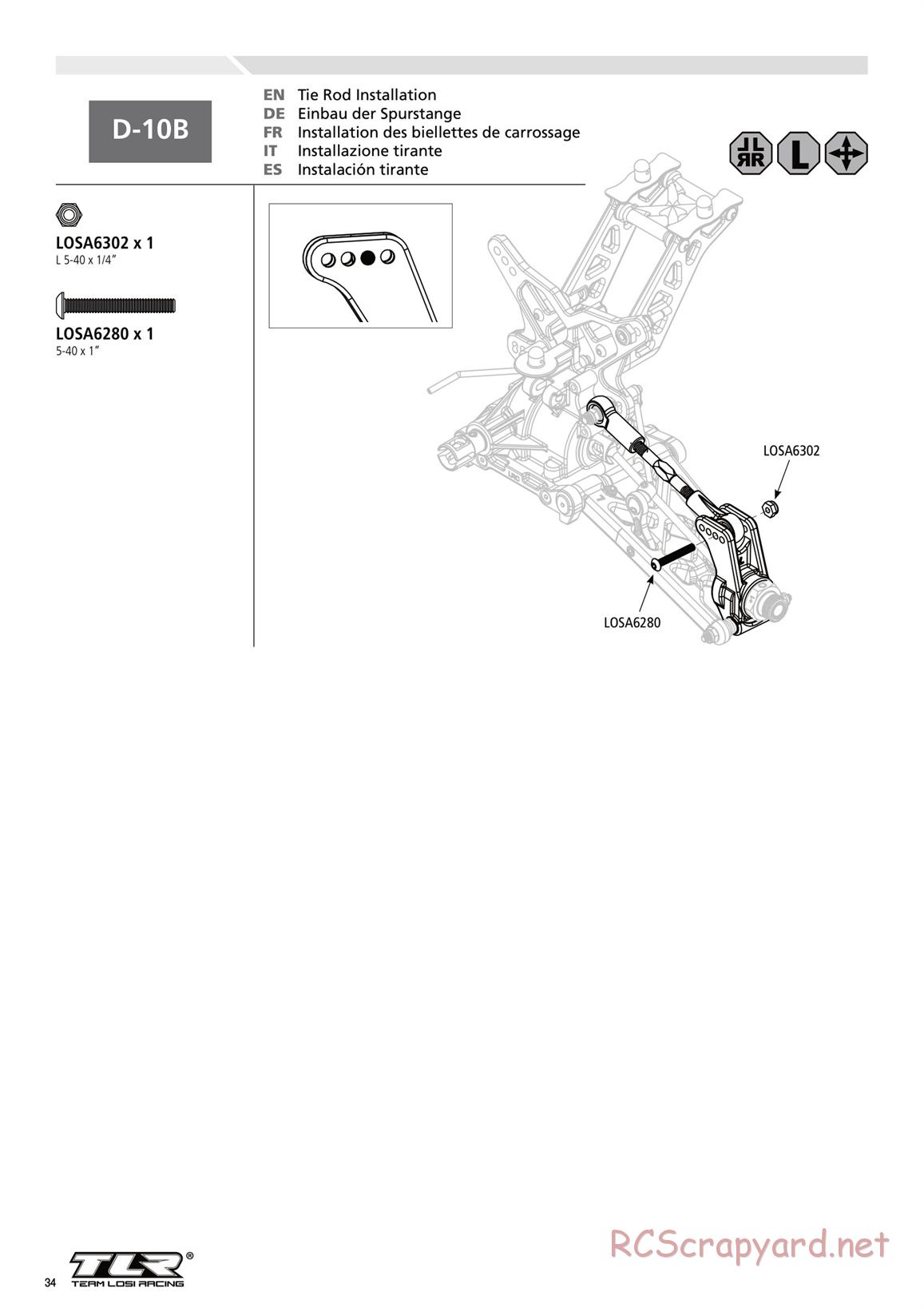 Team Losi - 8ight-E 3.0 - Manual - Page 34