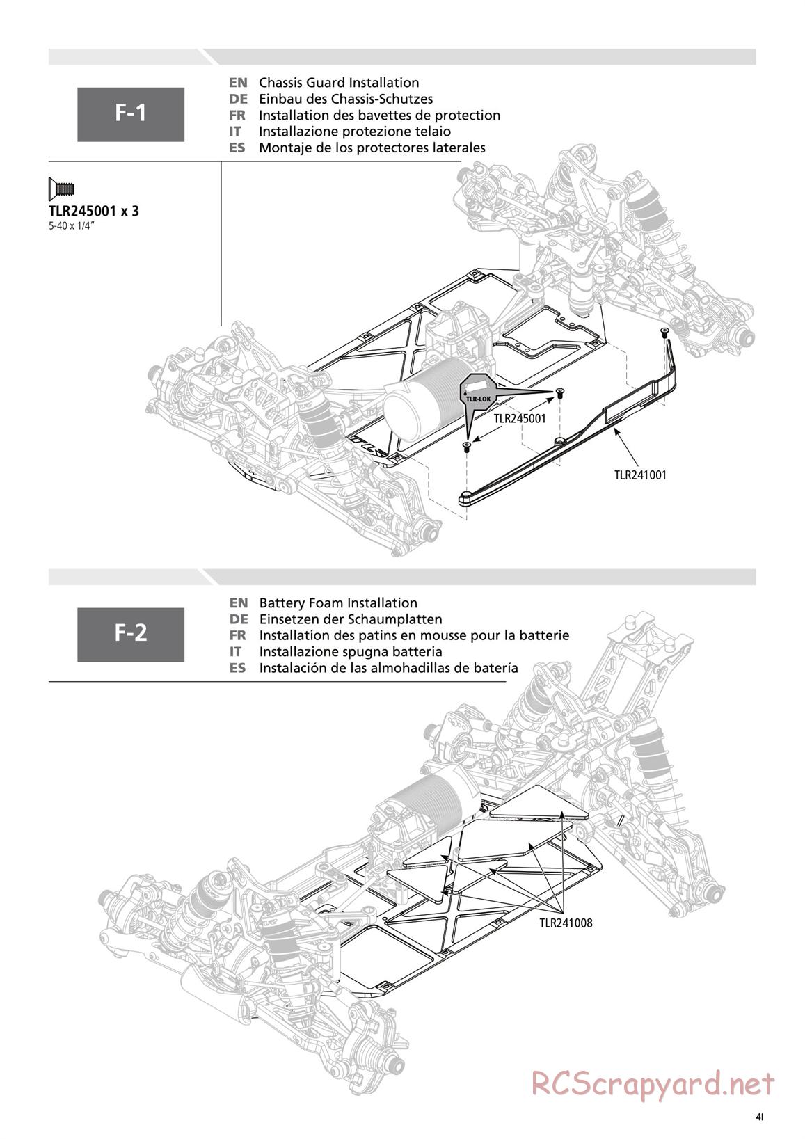 Team Losi - 8ight-E 3.0 - Manual - Page 41