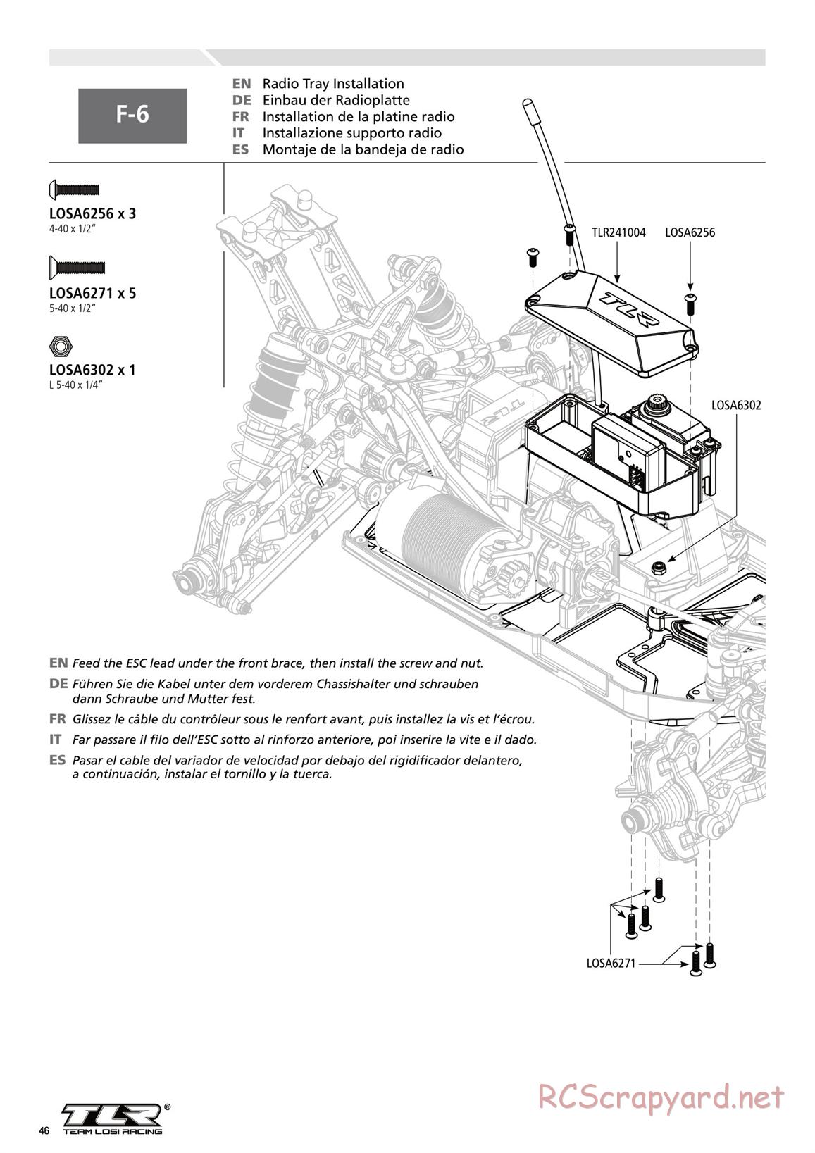 Team Losi - 8ight-E 3.0 - Manual - Page 46