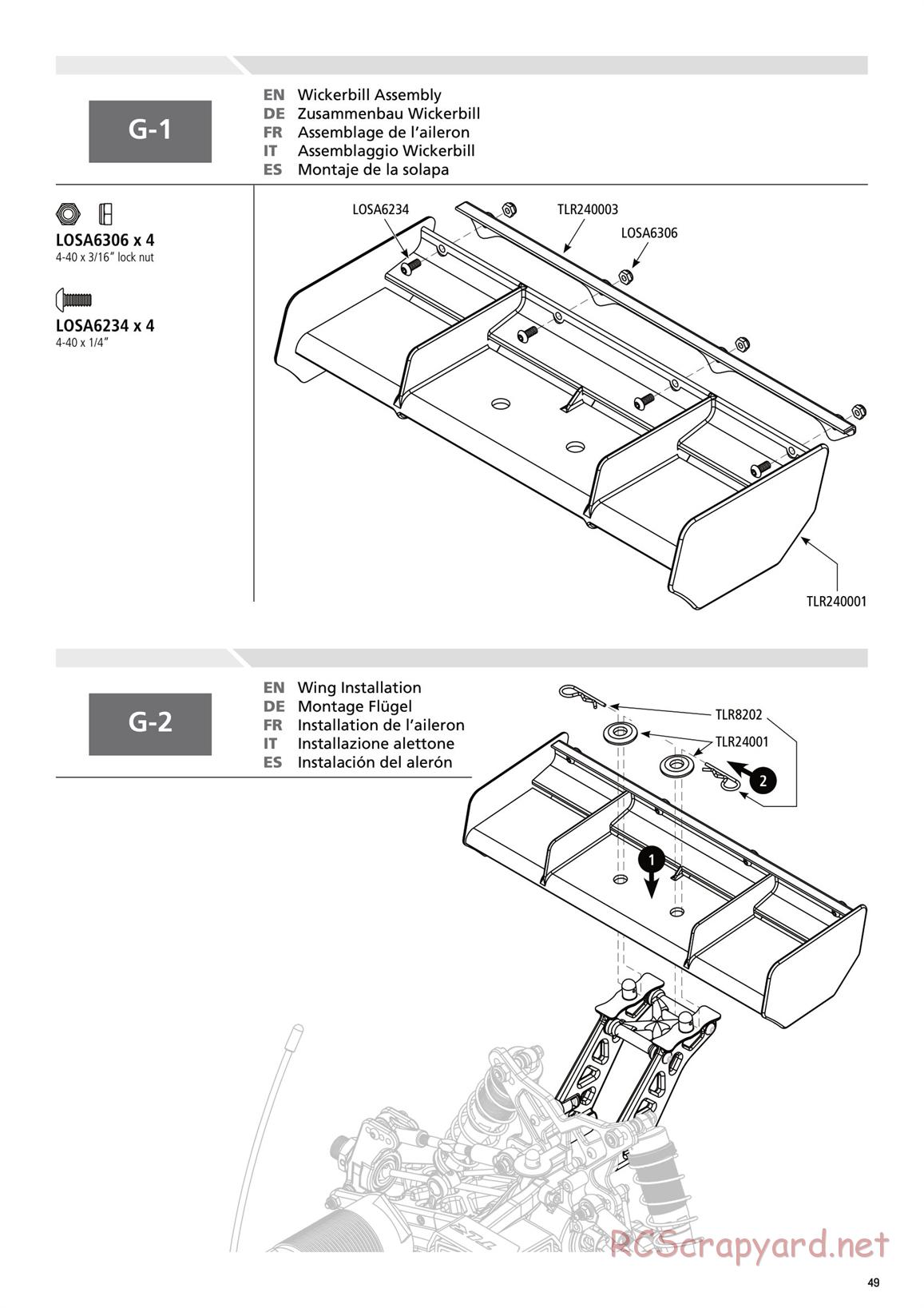 Team Losi - 8ight-E 3.0 - Manual - Page 49