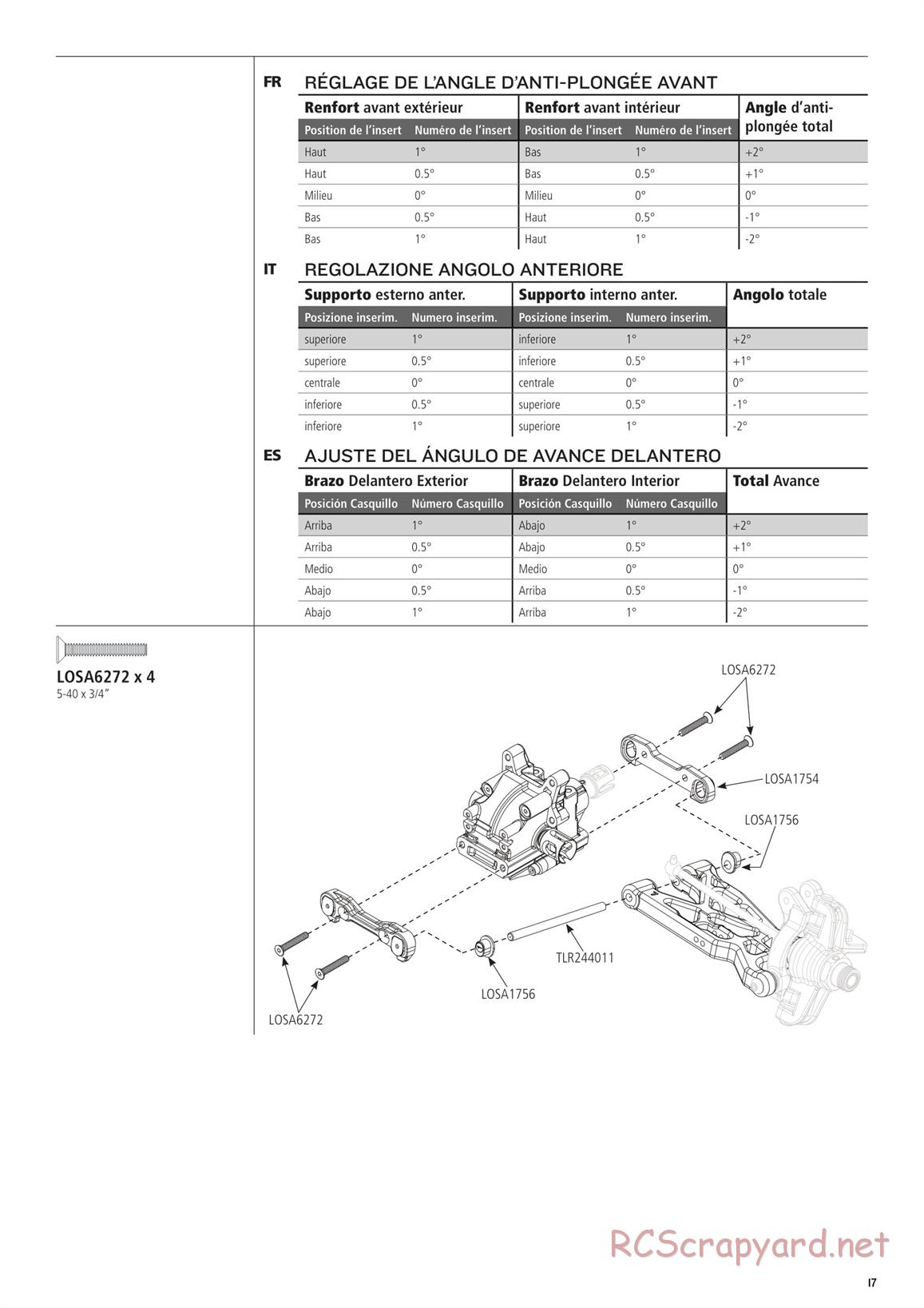 Team Losi - 8ight 4.0 Race - Manual - Page 17