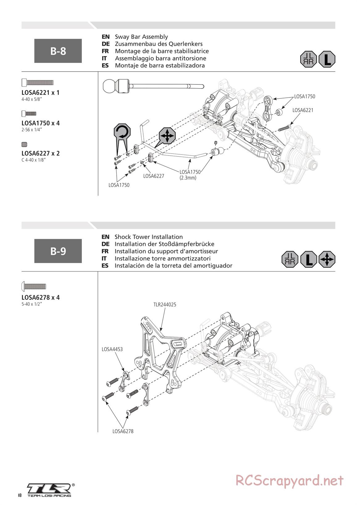 Team Losi - 8ight 4.0 Race - Manual - Page 18