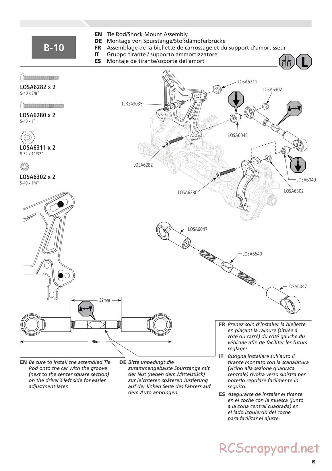 Team Losi - 8ight 4.0 Race - Manual - Page 19