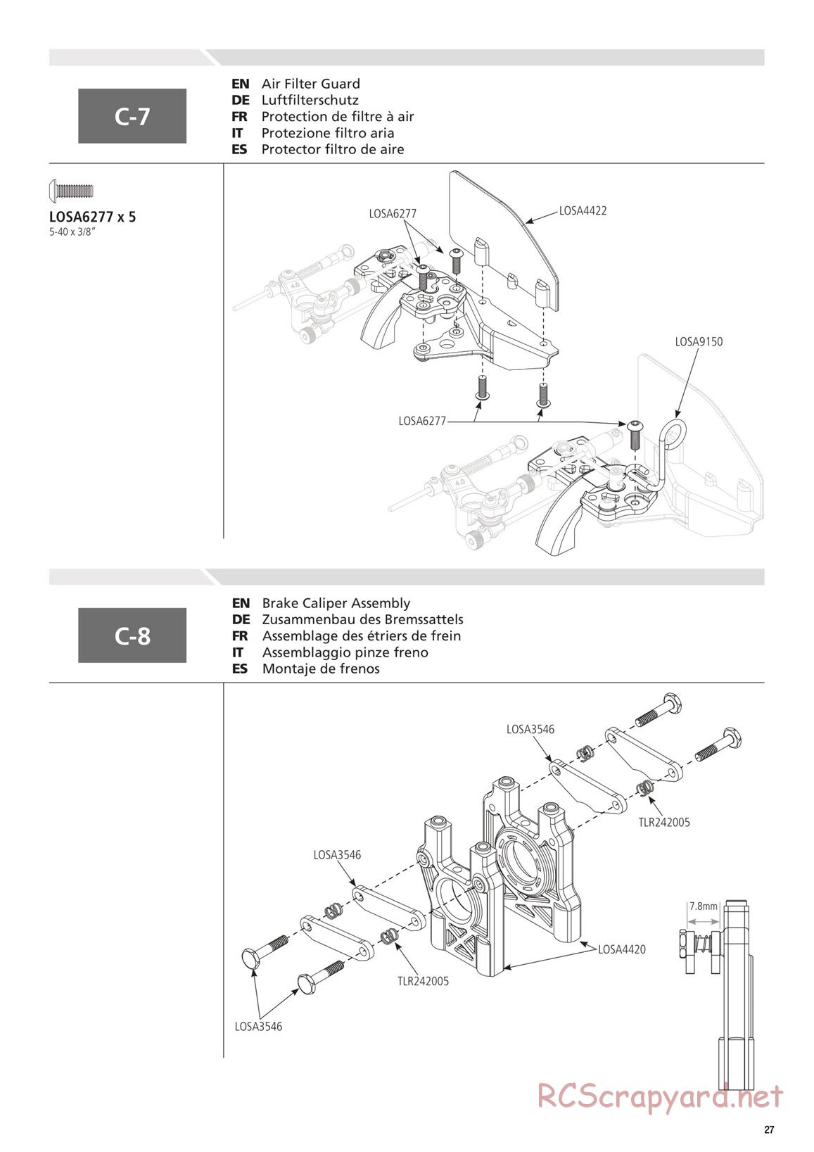 Team Losi - 8ight 4.0 Race - Manual - Page 27