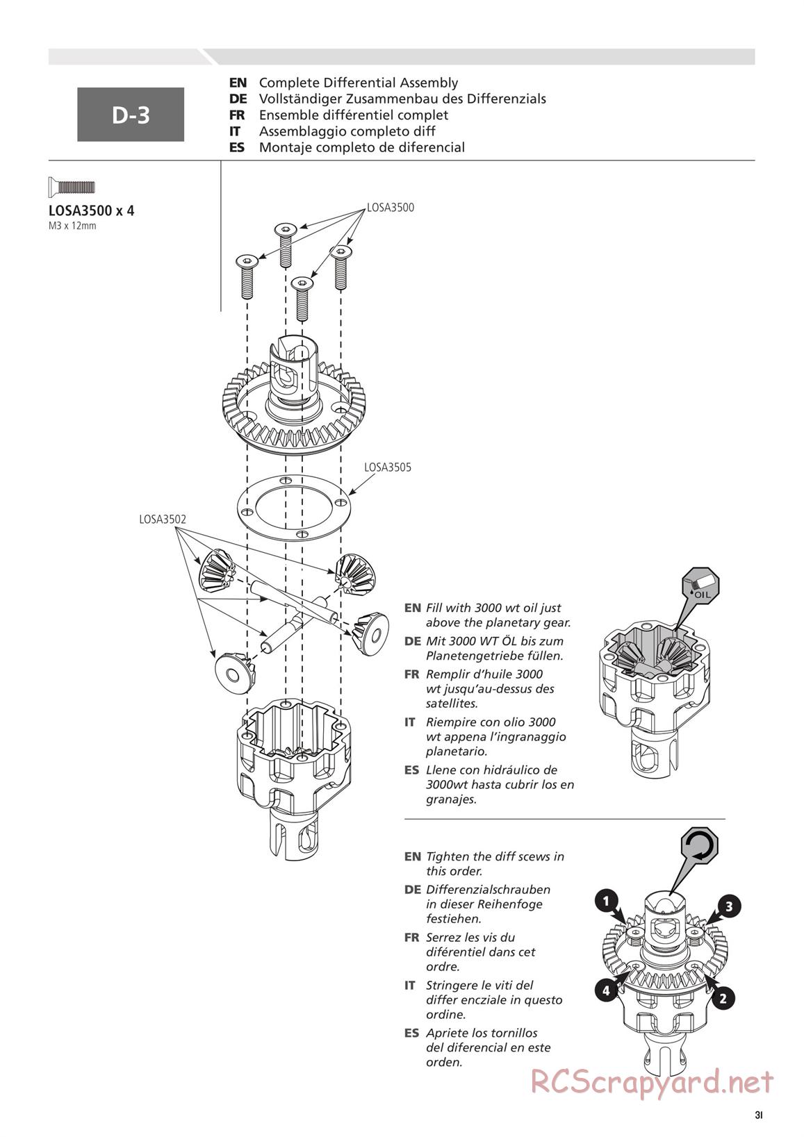 Team Losi - 8ight 4.0 Race - Manual - Page 31