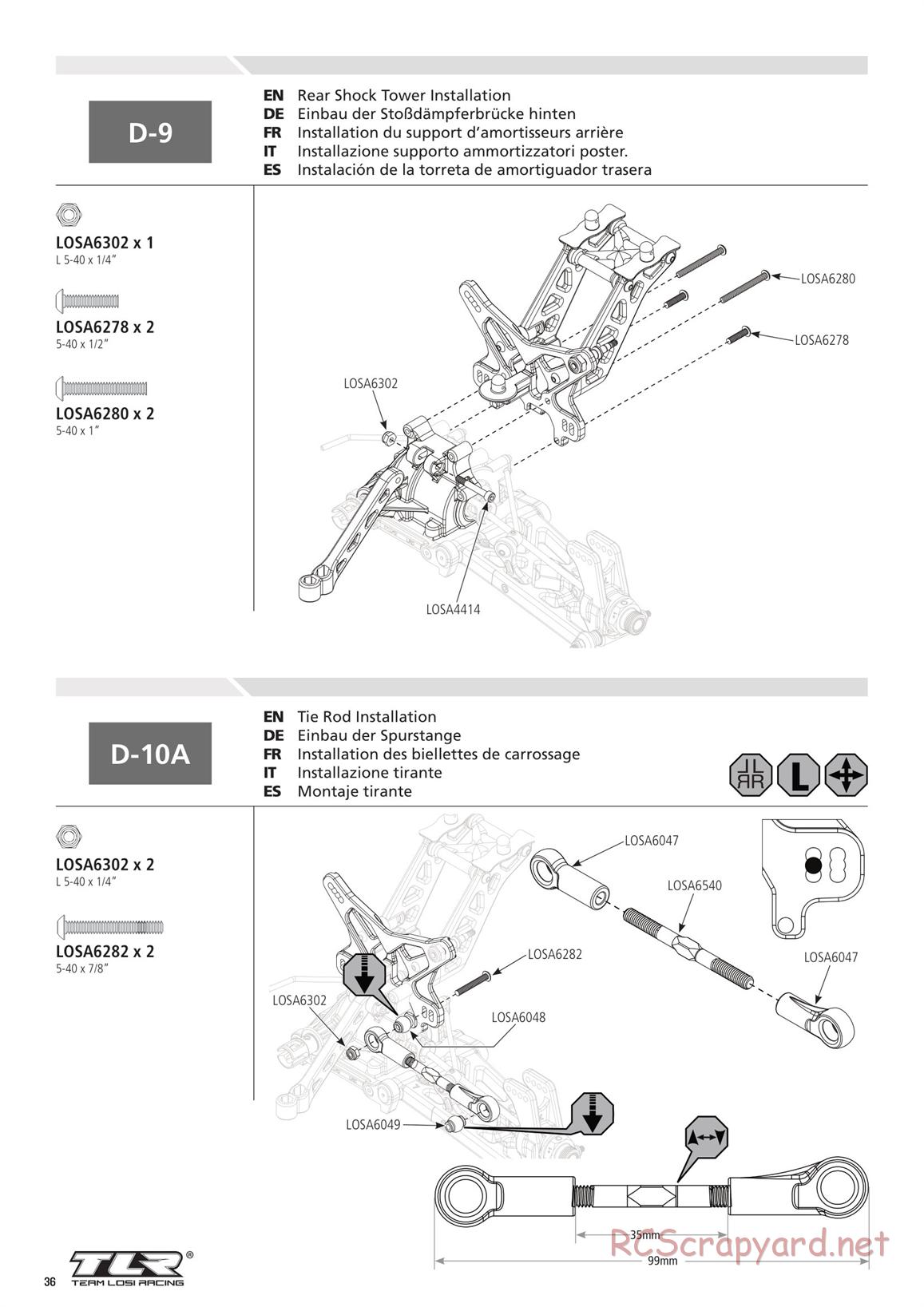 Team Losi - 8ight 4.0 Race - Manual - Page 36