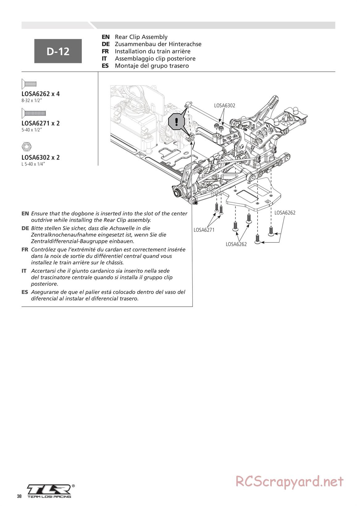 Team Losi - 8ight 4.0 Race - Manual - Page 38