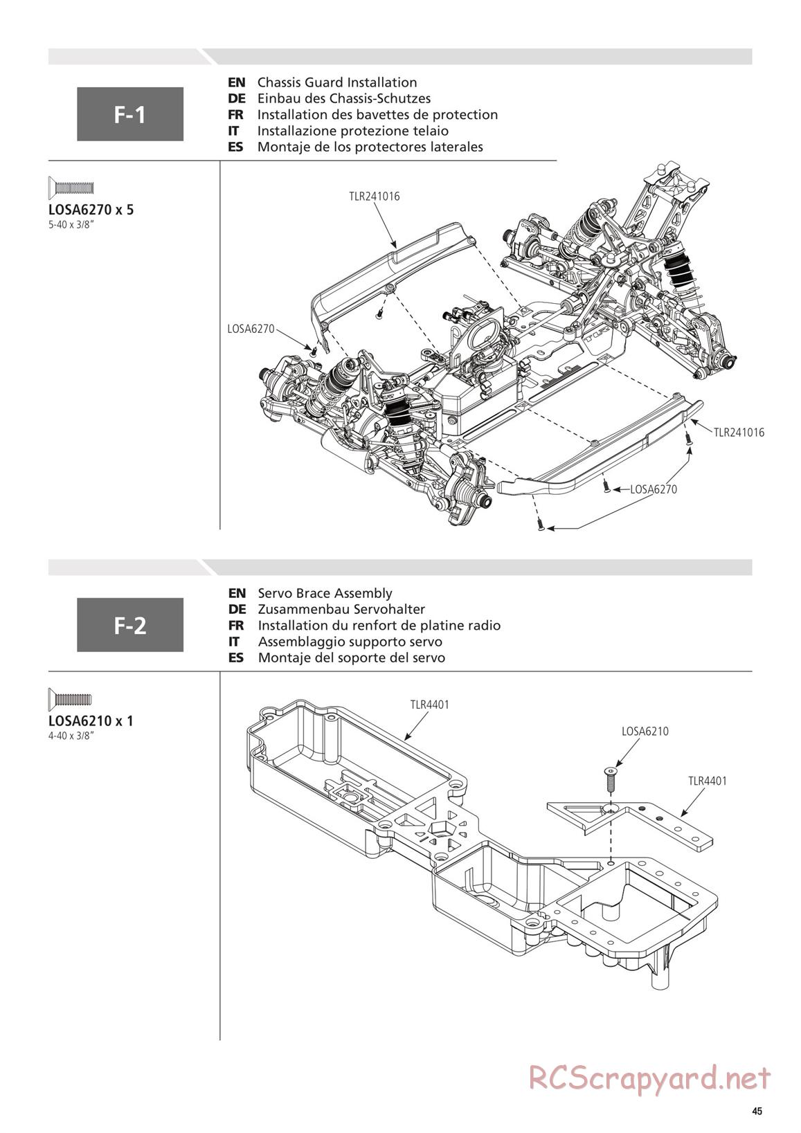 Team Losi - 8ight 4.0 Race - Manual - Page 45