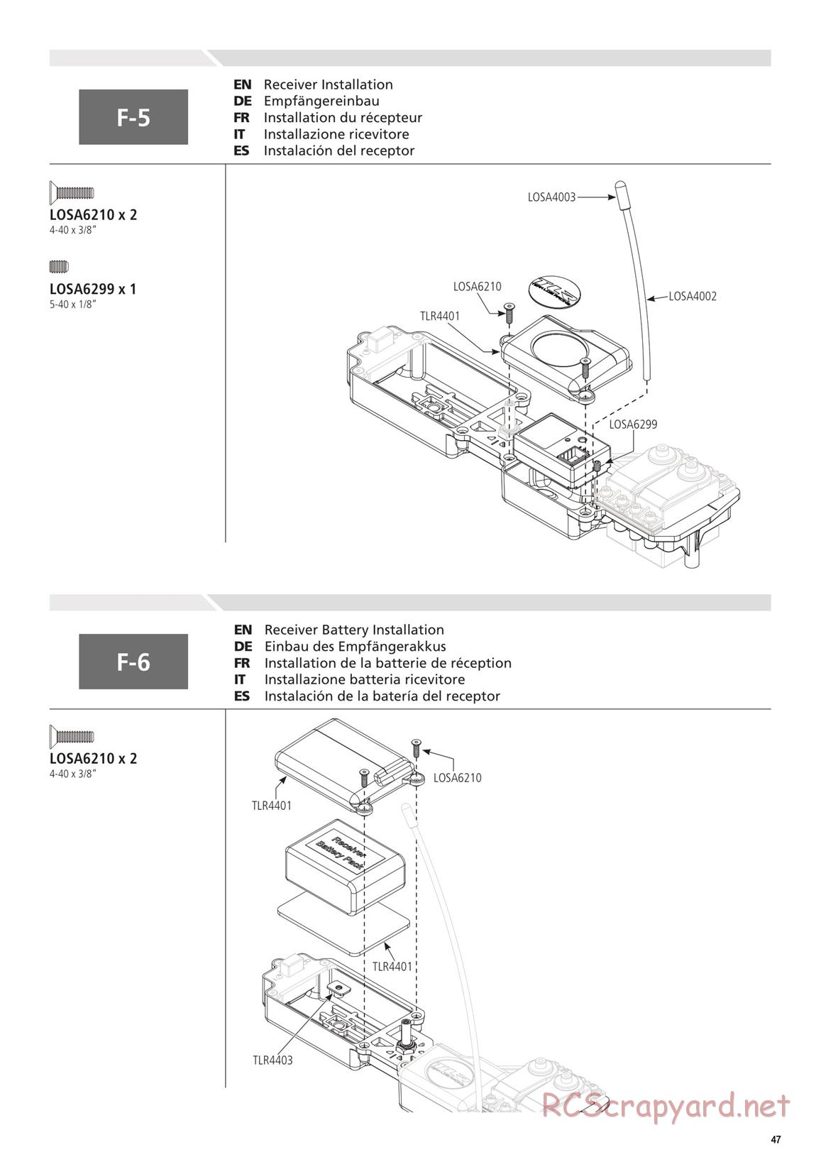 Team Losi - 8ight 4.0 Race - Manual - Page 47