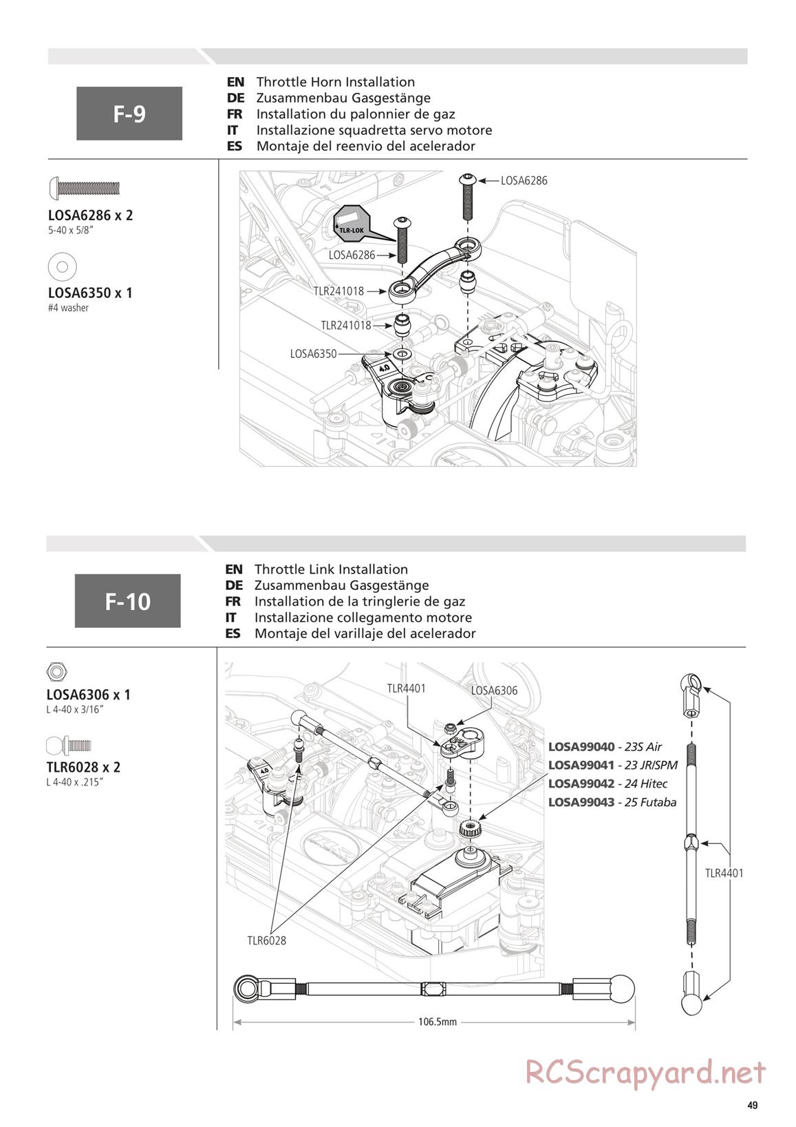 Team Losi - 8ight 4.0 Race - Manual - Page 49