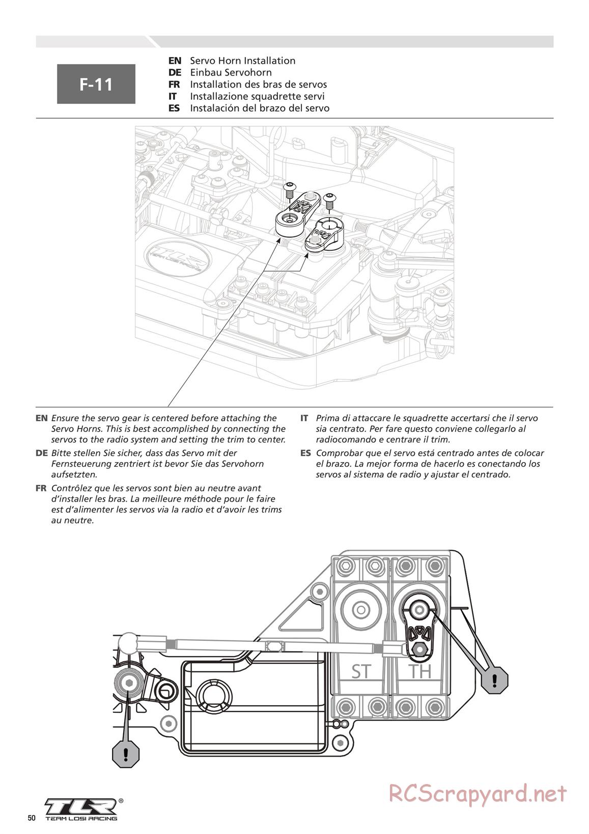 Team Losi - 8ight 4.0 Race - Manual - Page 50