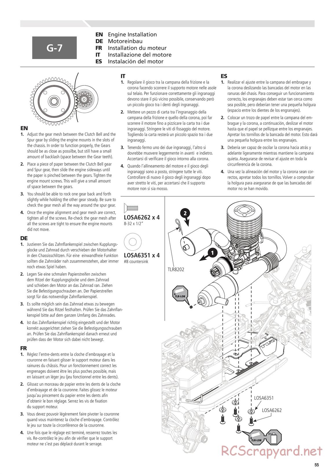 Team Losi - 8ight 4.0 Race - Manual - Page 55