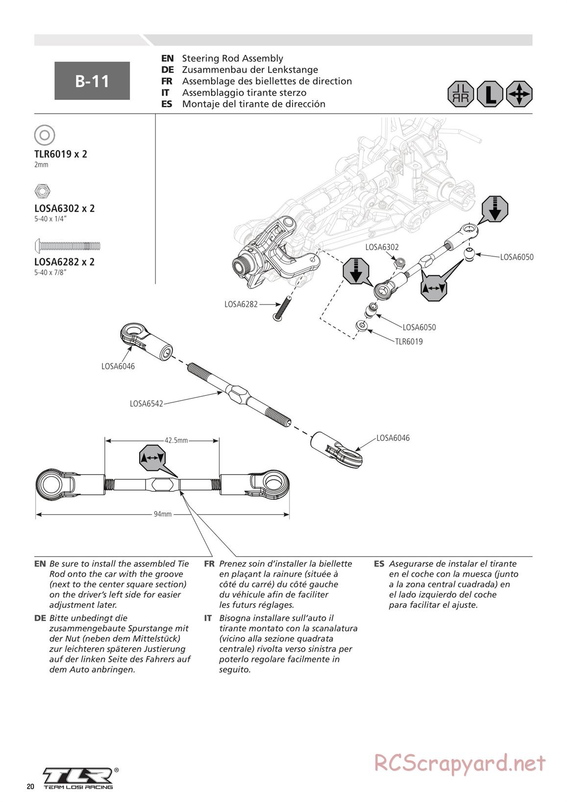 Team Losi - 8ight-E 4.0 - Manual - Page 20