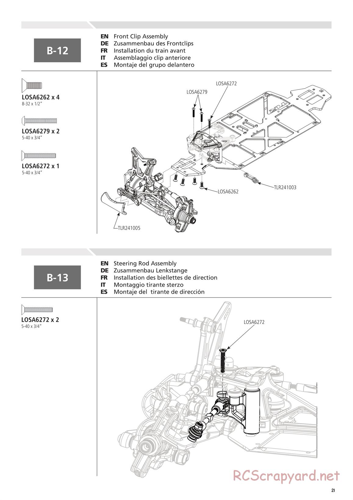 Team Losi - 8ight-E 4.0 - Manual - Page 21