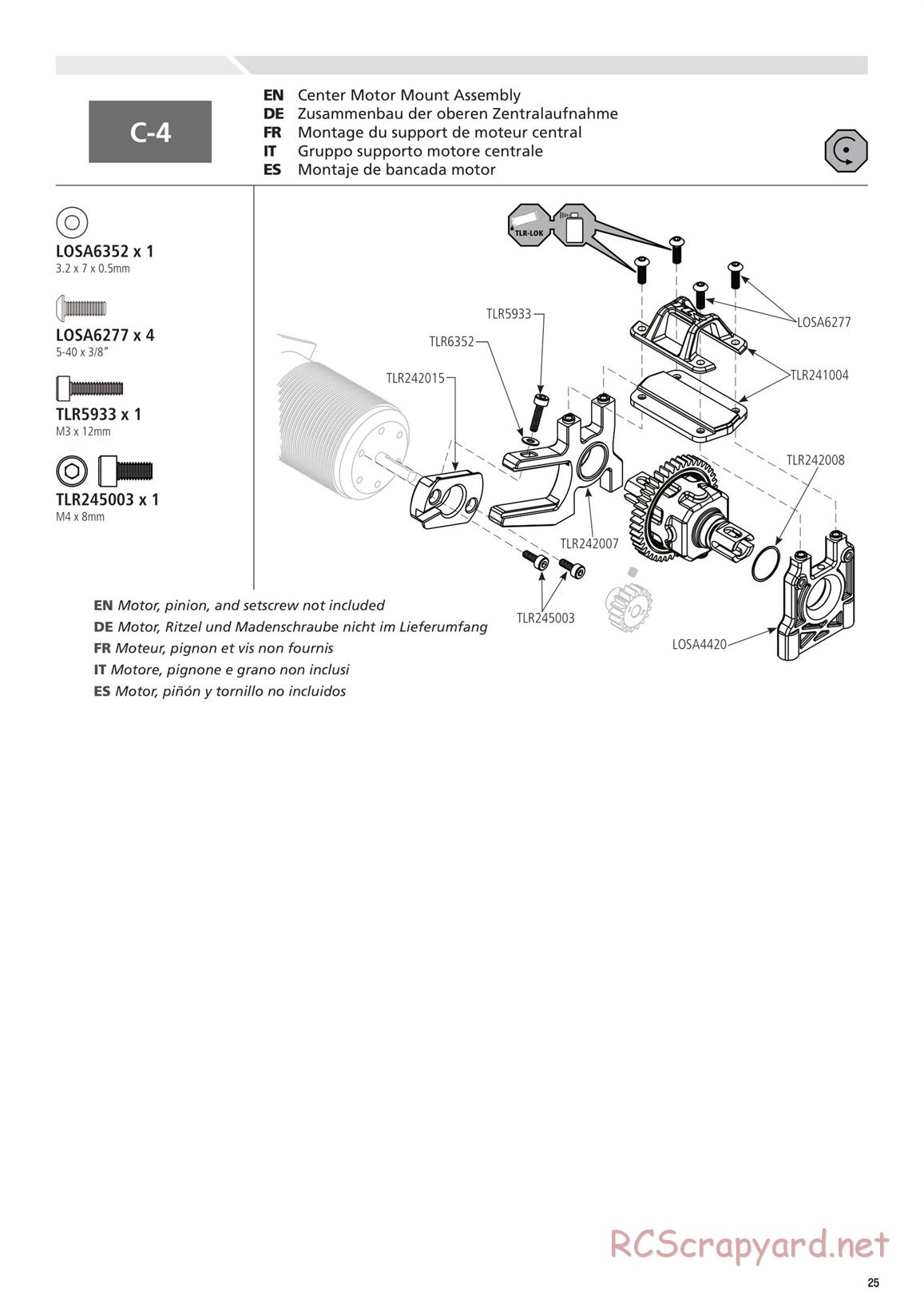 Team Losi - 8ight-E 4.0 - Manual - Page 25