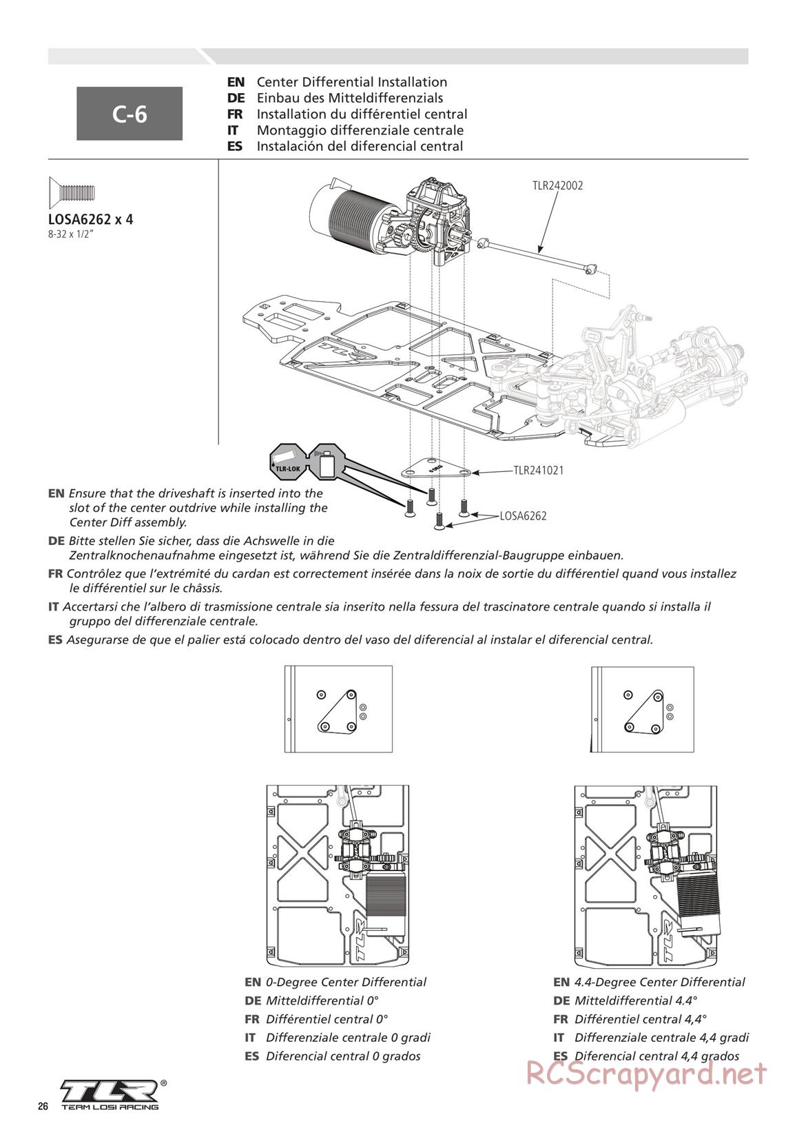 Team Losi - 8ight-E 4.0 - Manual - Page 26