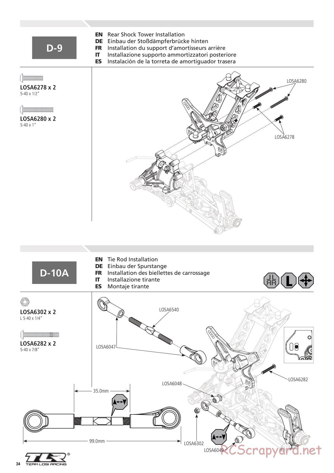 Team Losi - 8ight-E 4.0 - Manual - Page 34