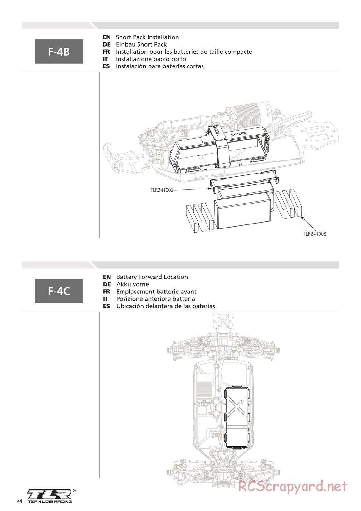 Team Losi - 8ight-E 4.0 - Manual - Page 44