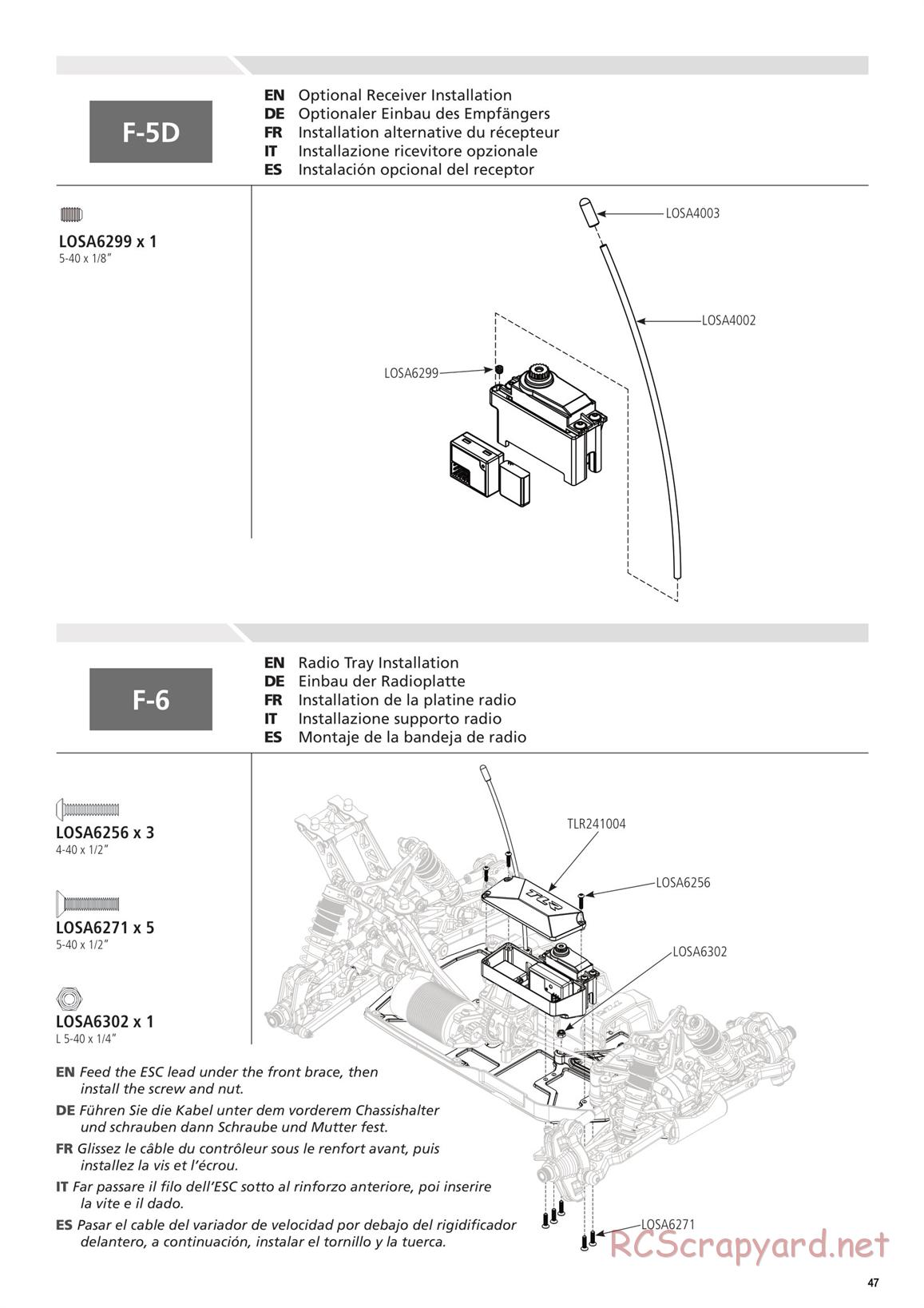 Team Losi - 8ight-E 4.0 - Manual - Page 47