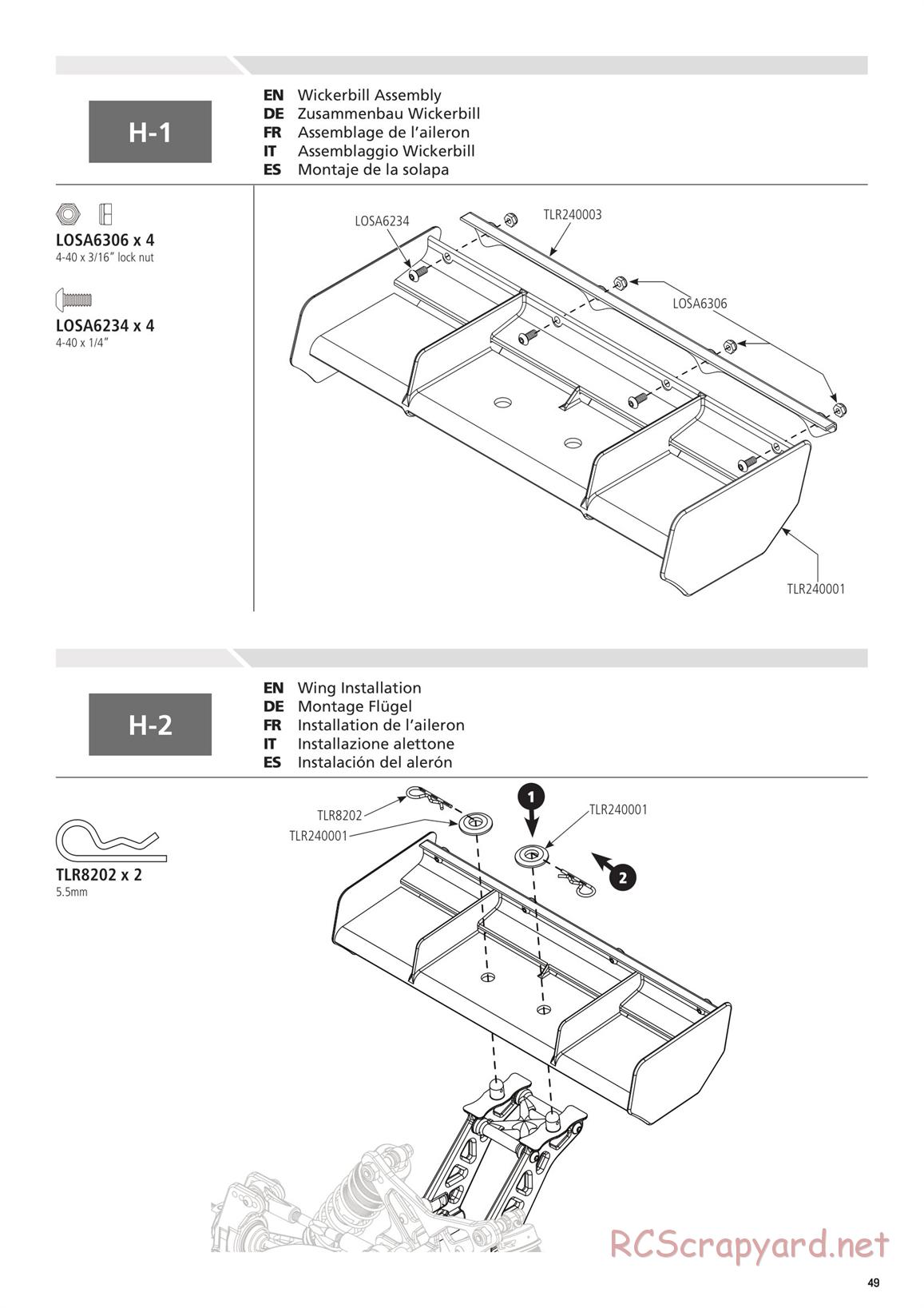 Team Losi - 8ight-E 4.0 - Manual - Page 49