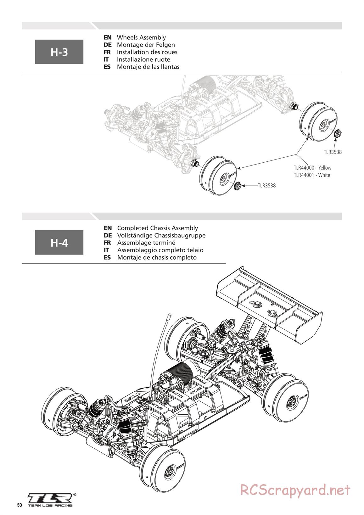 Team Losi - 8ight-E 4.0 - Manual - Page 50