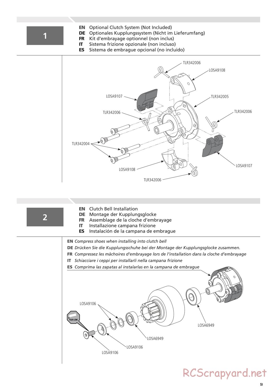 Team Losi - 8ight-E 4.0 - Manual - Page 51