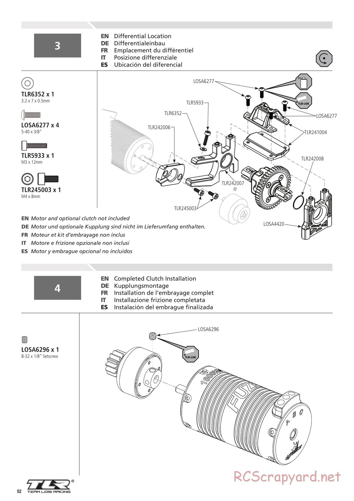 Team Losi - 8ight-E 4.0 - Manual - Page 52