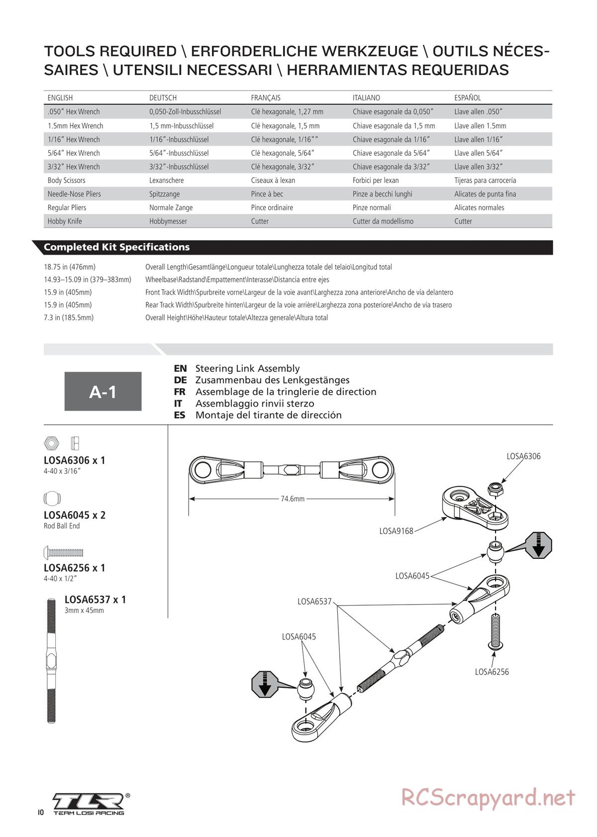 Team Losi - 8ight-T 4.0 Race - Manual - Page 10