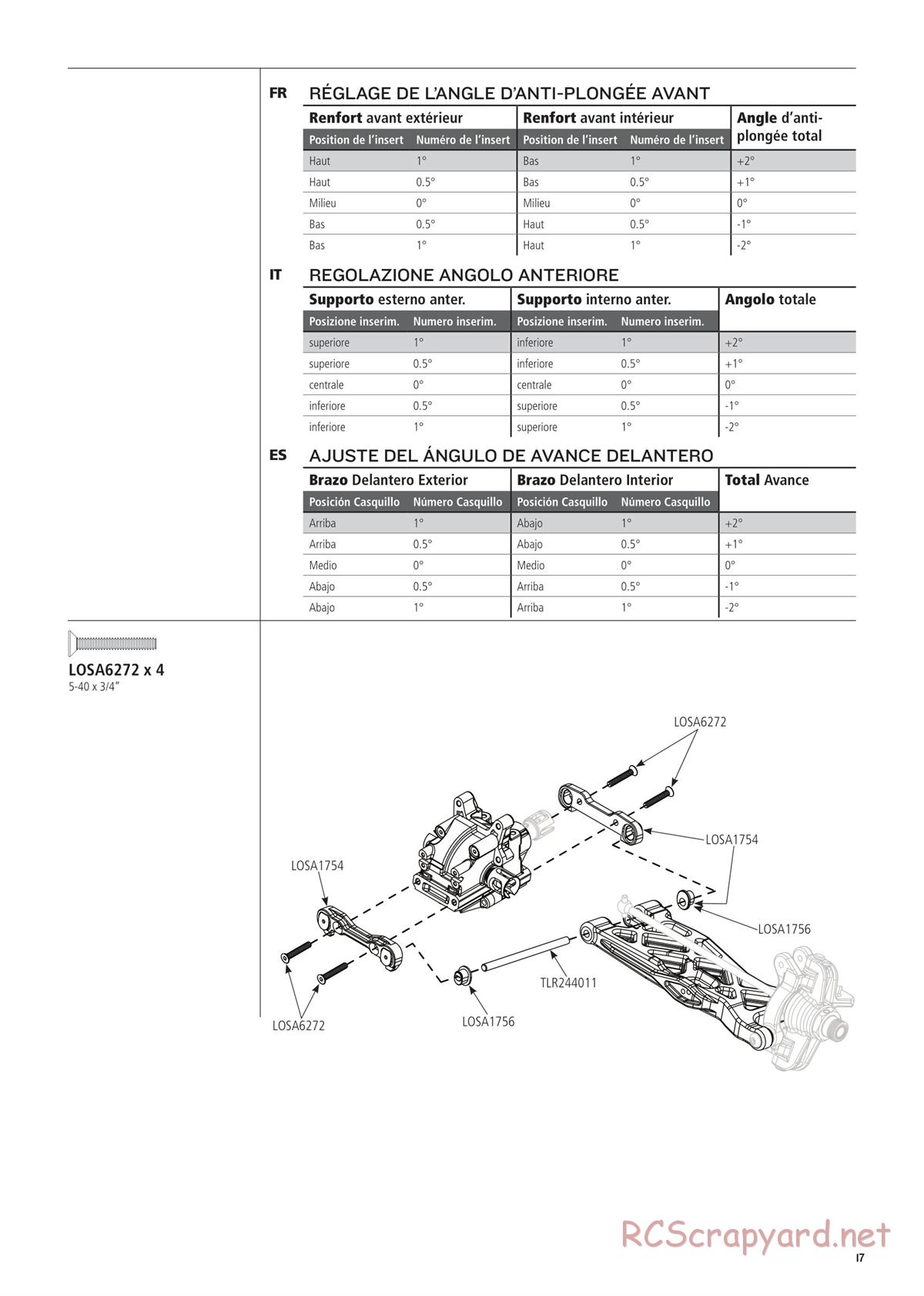 Team Losi - 8ight-T 4.0 Race - Manual - Page 17