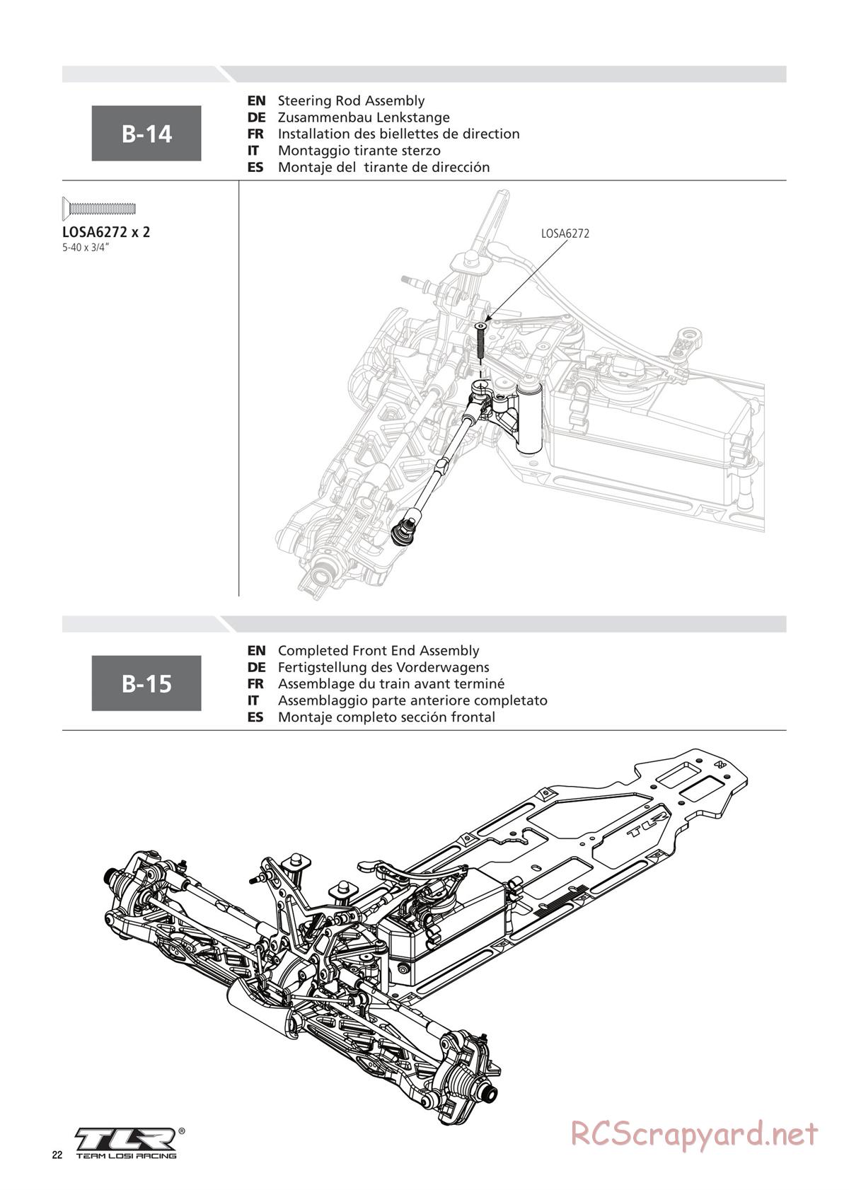 Team Losi - 8ight-T 4.0 Race - Manual - Page 22