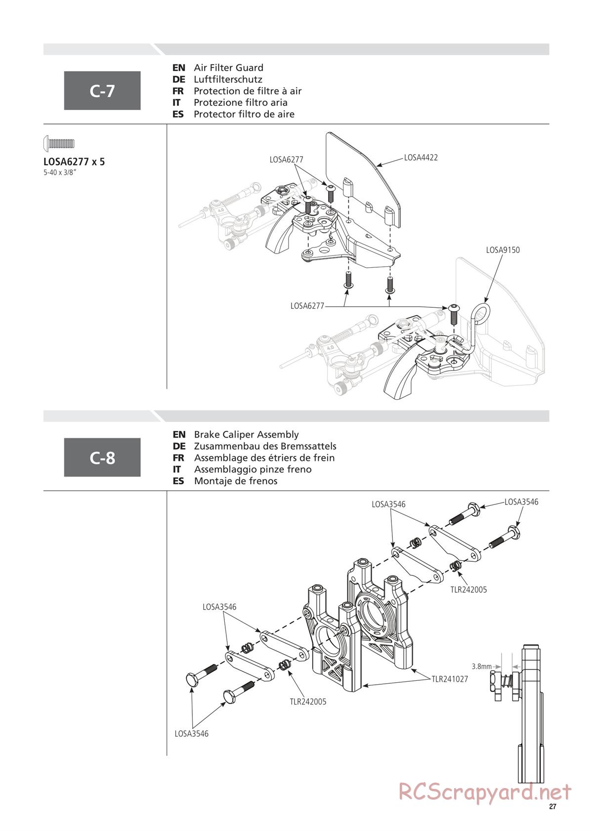 Team Losi - 8ight-T 4.0 Race - Manual - Page 27