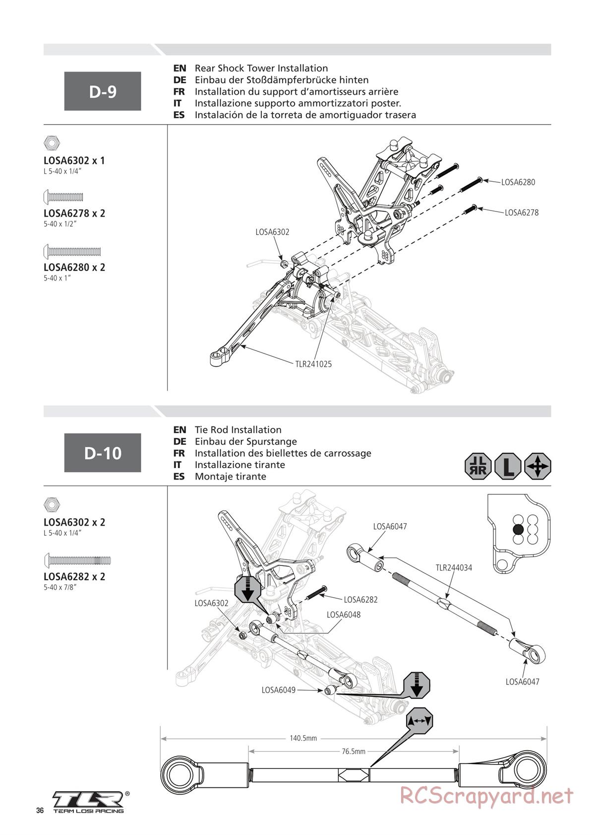 Team Losi - 8ight-T 4.0 Race - Manual - Page 36