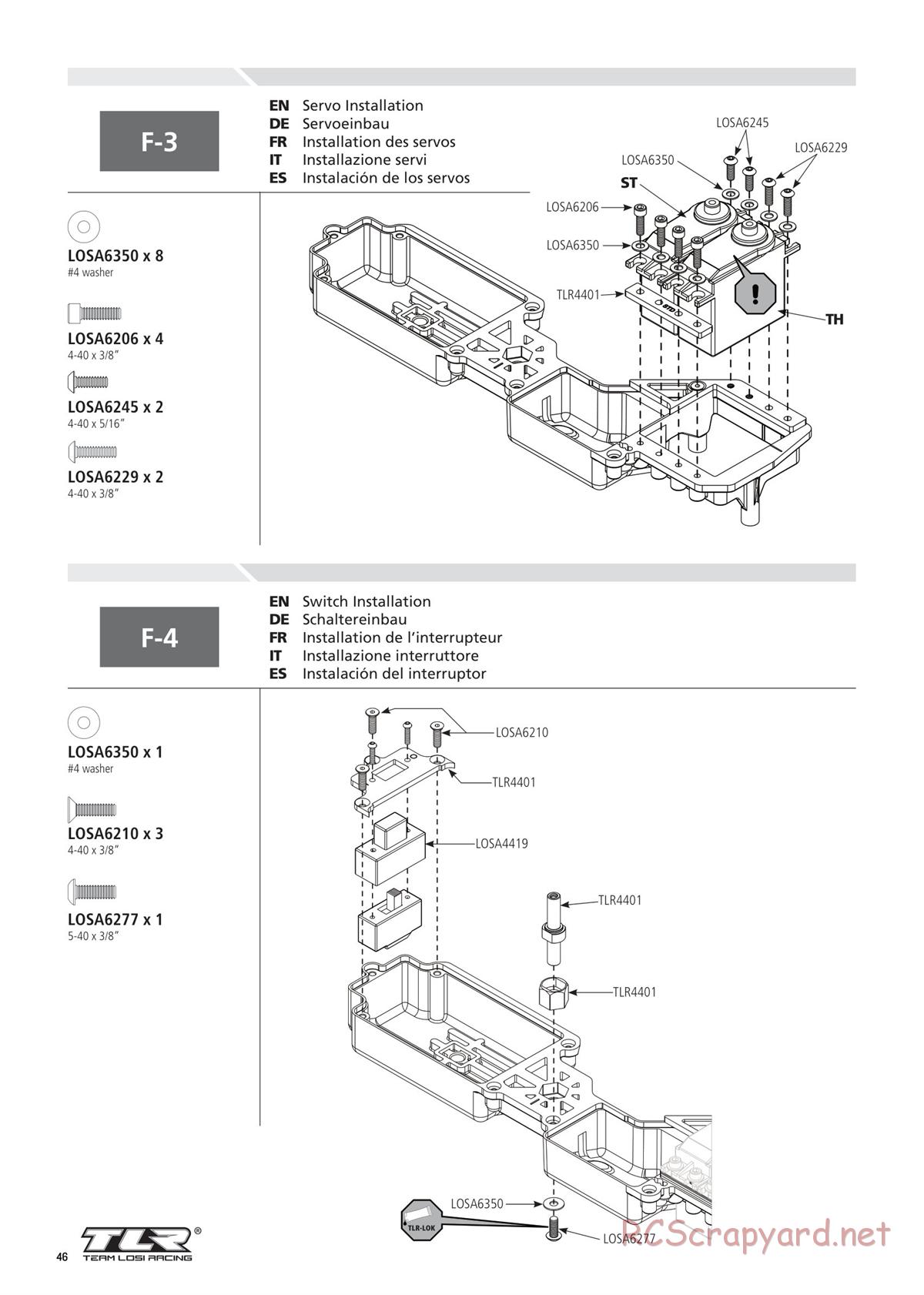 Team Losi - 8ight-T 4.0 Race - Manual - Page 46