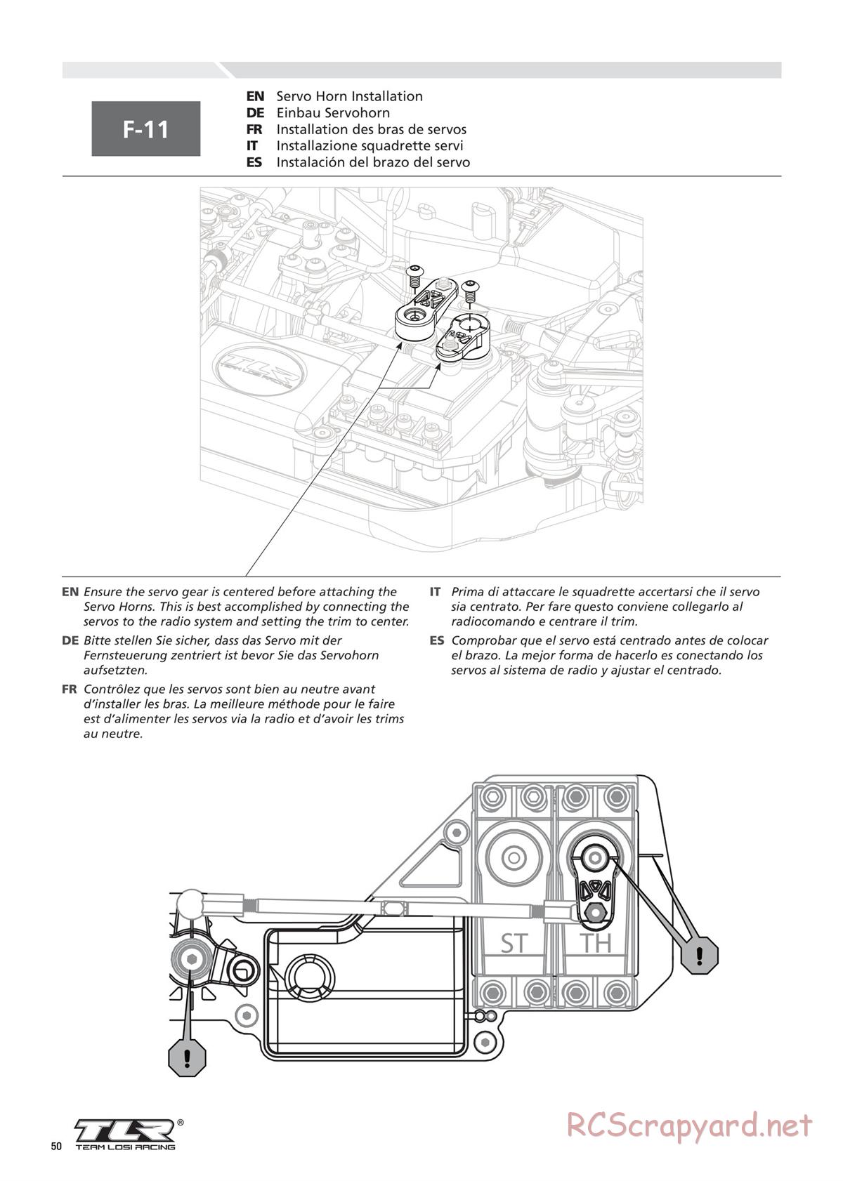 Team Losi - 8ight-T 4.0 Race - Manual - Page 50