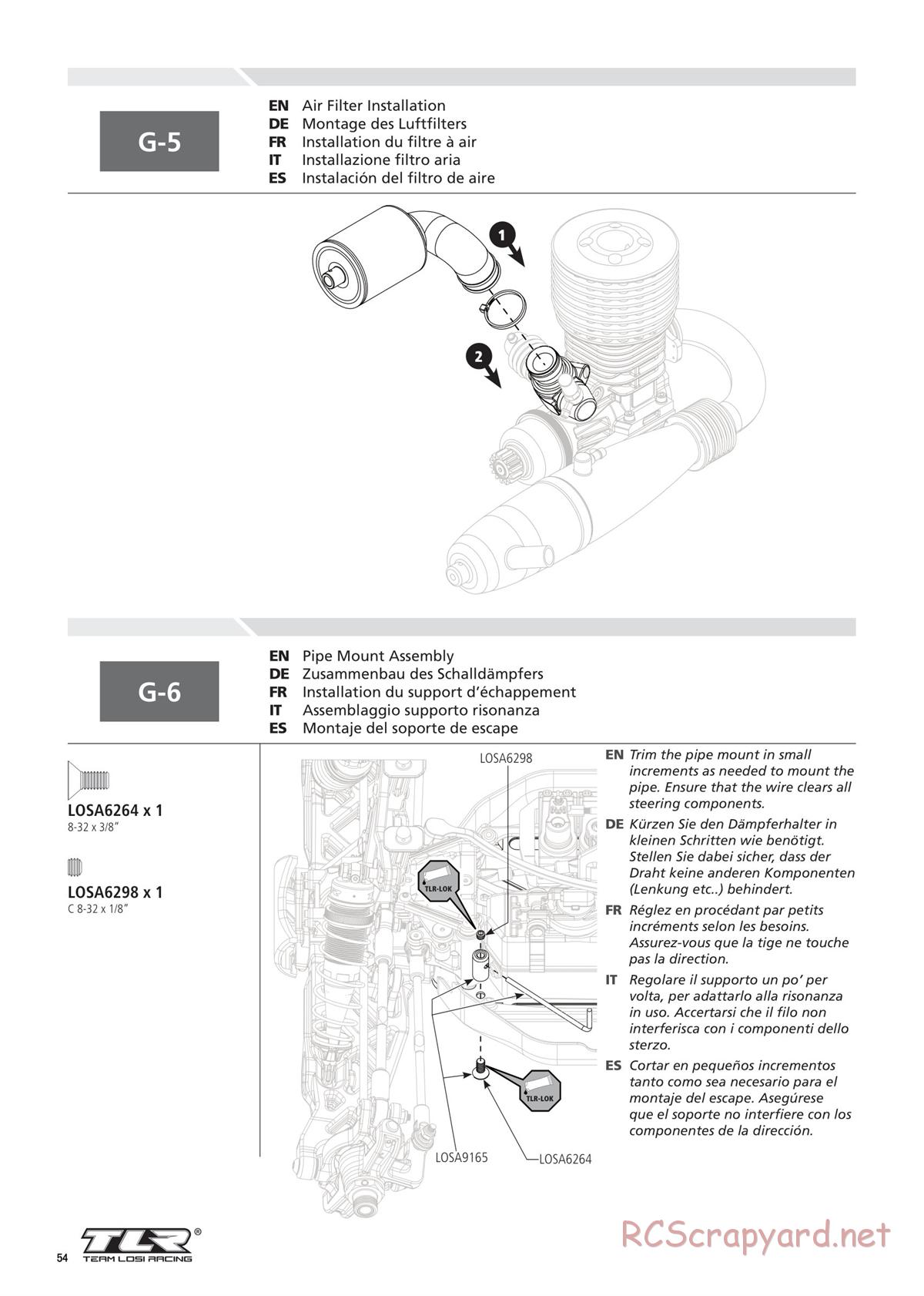 Team Losi - 8ight-T 4.0 Race - Manual - Page 54