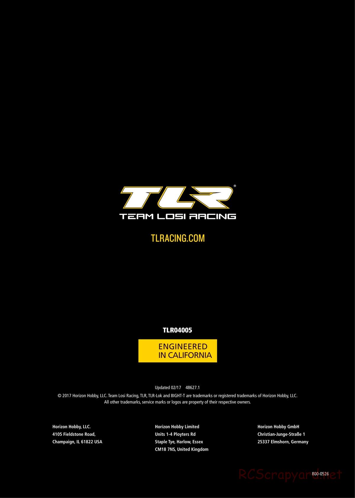 Team Losi - 8ight-T 4.0 Race - Manual - Page 80