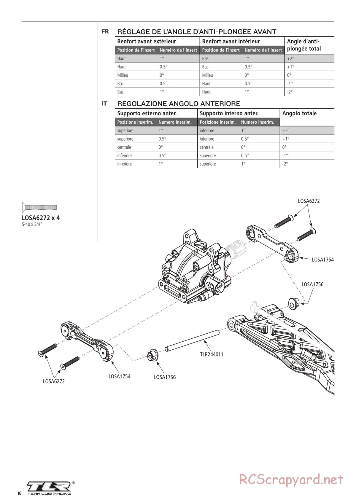 Team Losi - 8ight-T-E 3.0 - Manual - Page 16