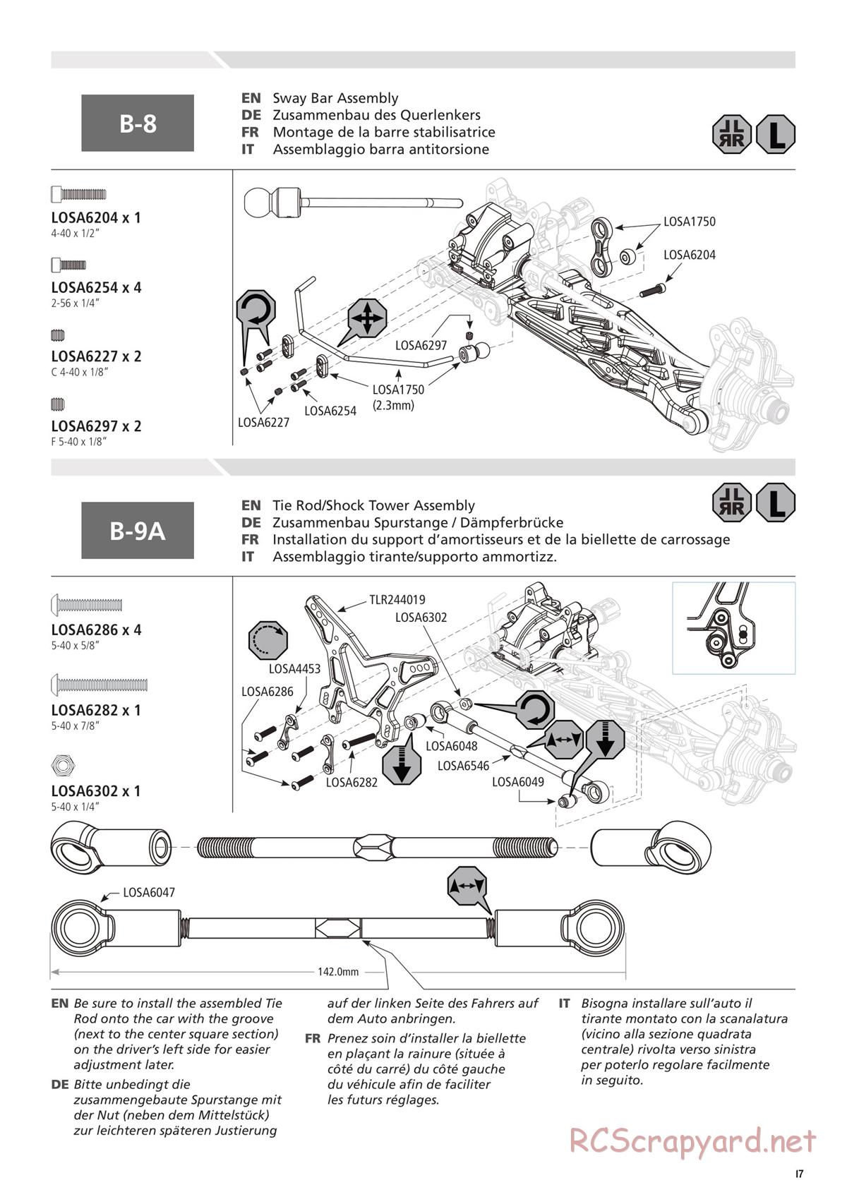 Team Losi - 8ight-T-E 3.0 - Manual - Page 17