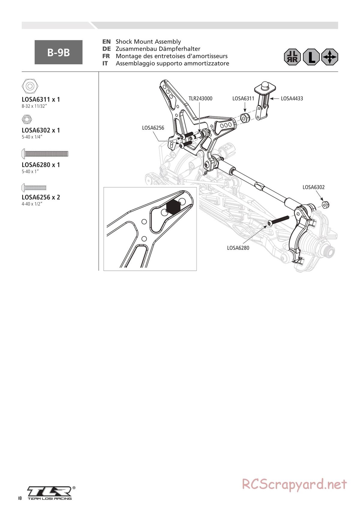 Team Losi - 8ight-T-E 3.0 - Manual - Page 18