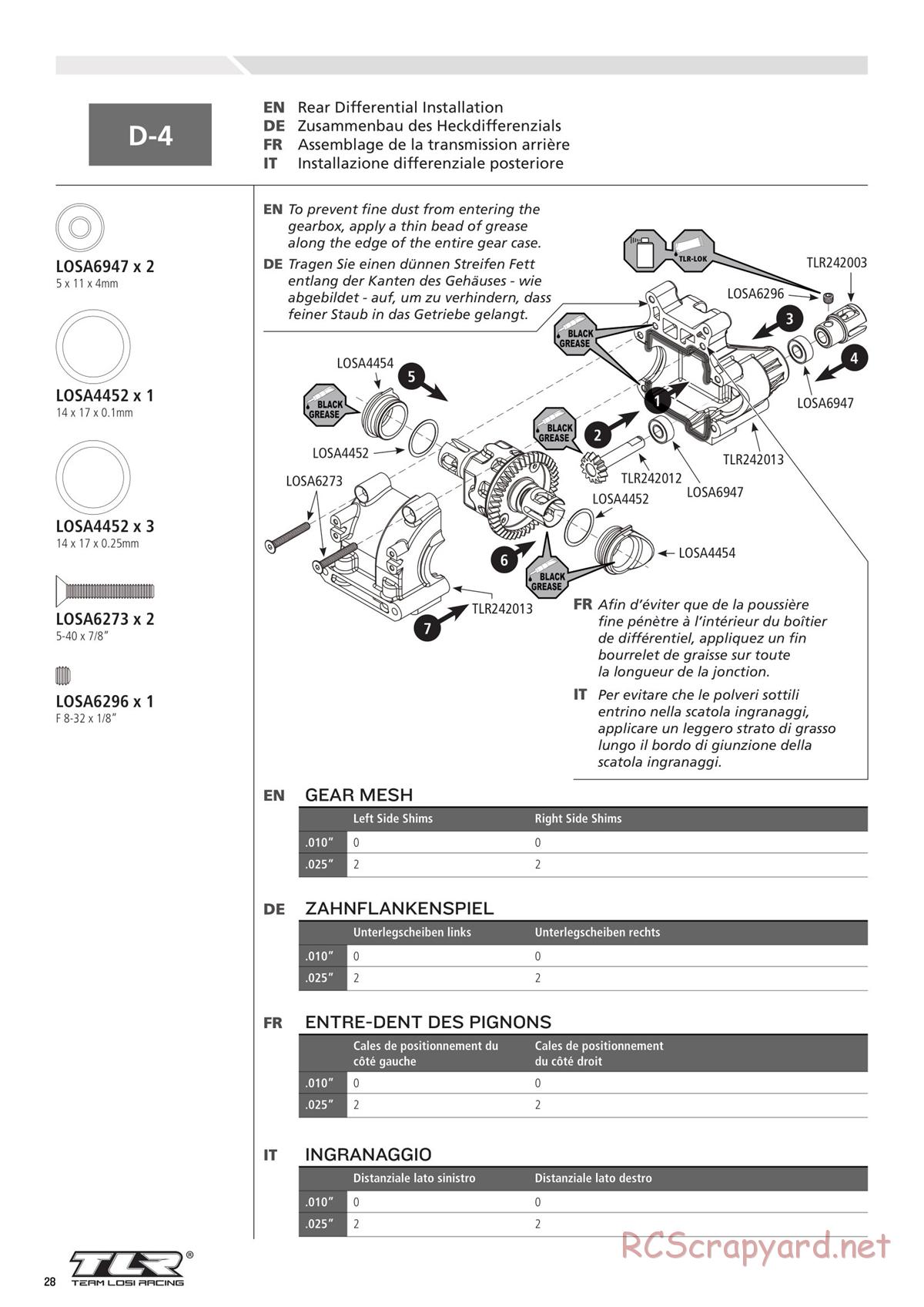 Team Losi - 8ight-T-E 3.0 - Manual - Page 28