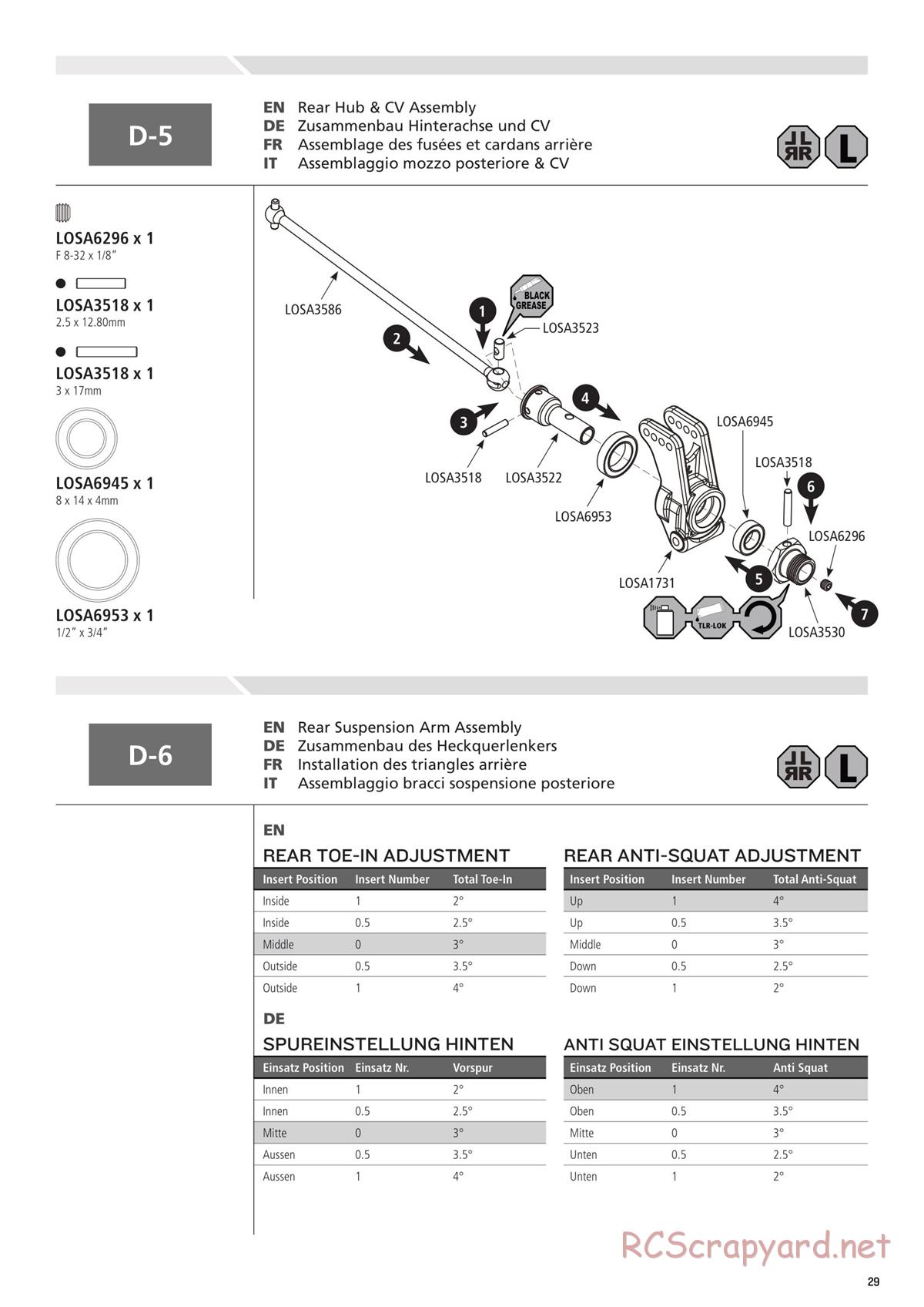 Team Losi - 8ight-T-E 3.0 - Manual - Page 29