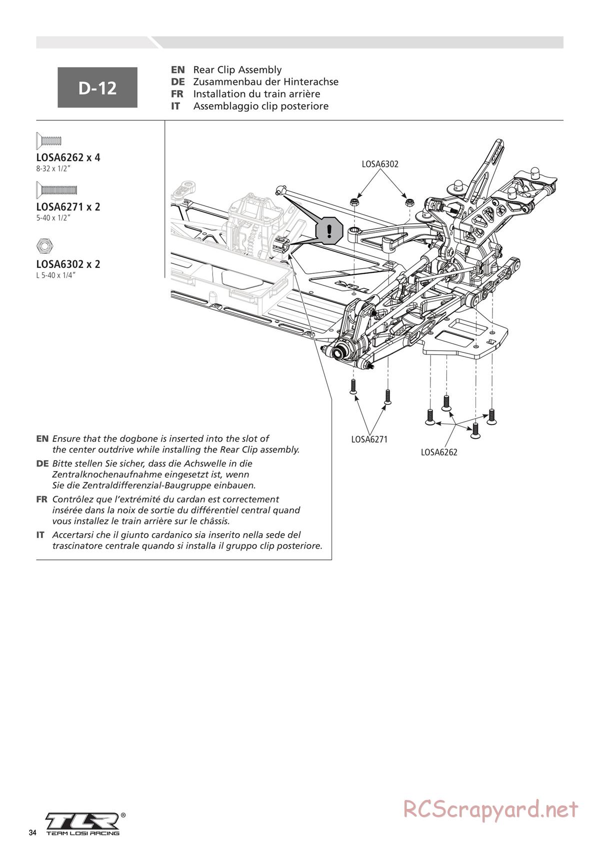 Team Losi - 8ight-T-E 3.0 - Manual - Page 34