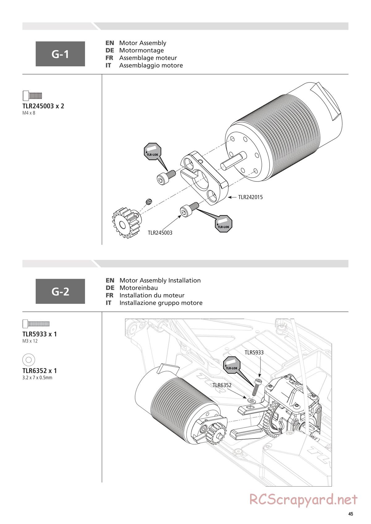 Team Losi - 8ight-T-E 3.0 - Manual - Page 45