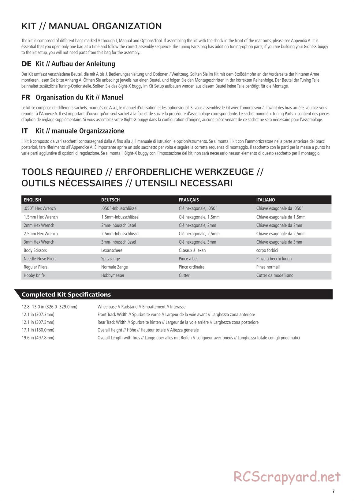 Team Losi - 8ight-X Race - Manual - Page 7