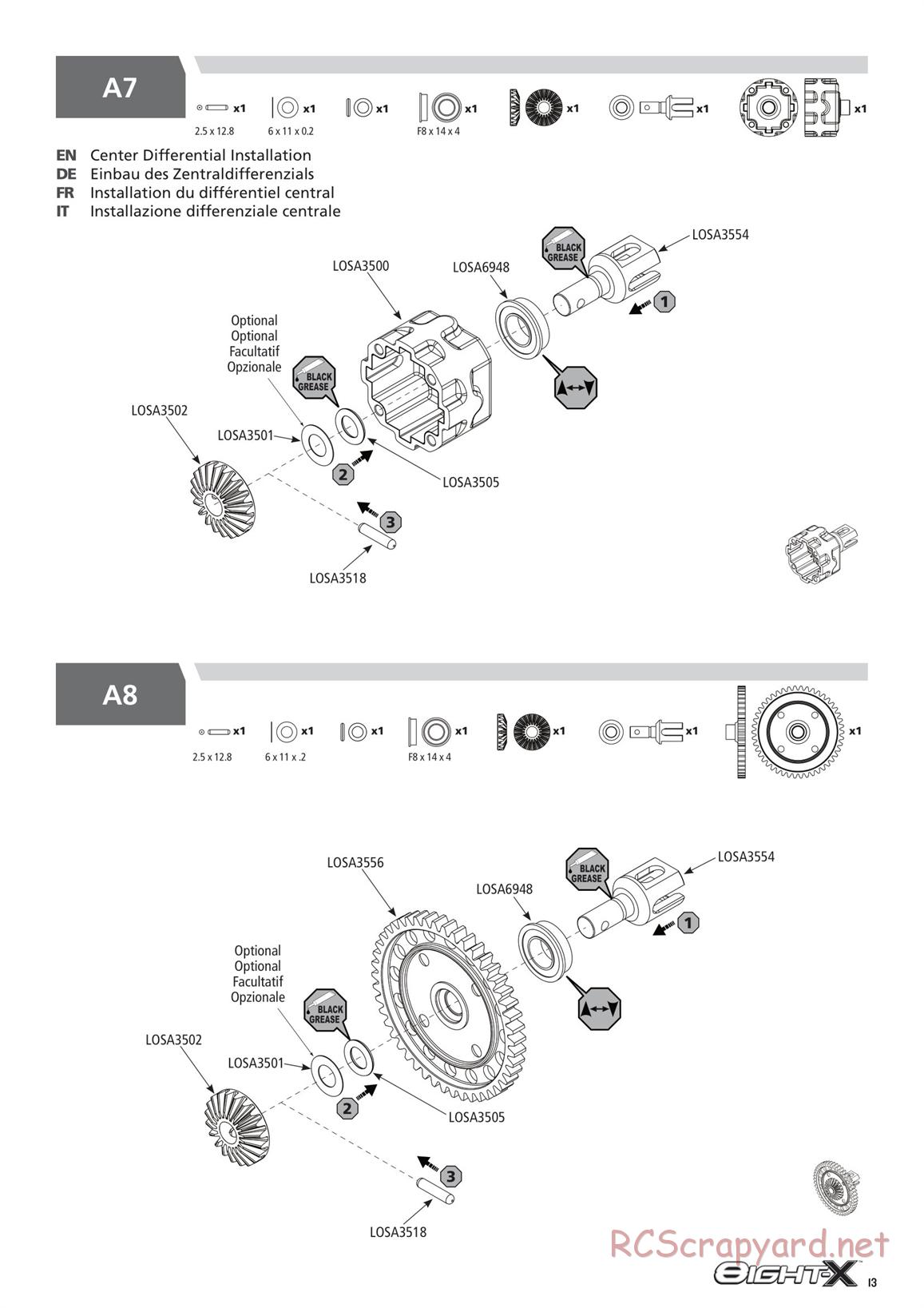 Team Losi - 8ight-X Race - Manual - Page 13