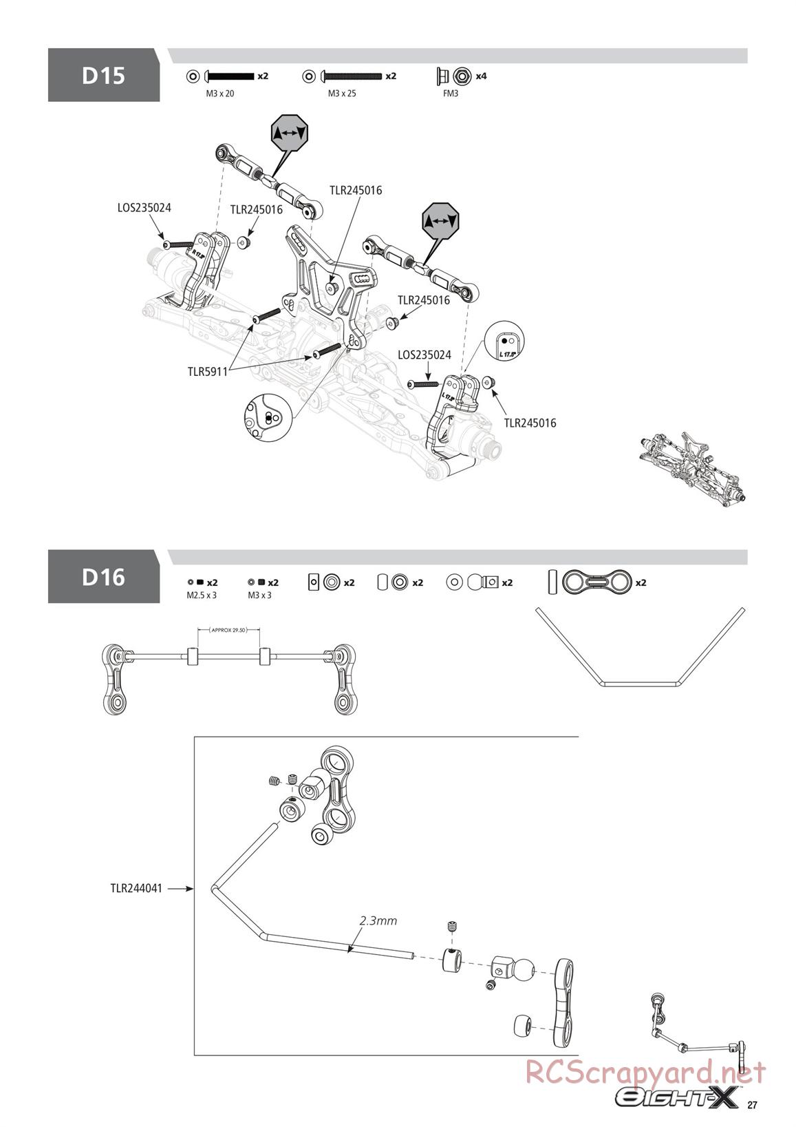 Team Losi - 8ight-X Race - Manual - Page 27