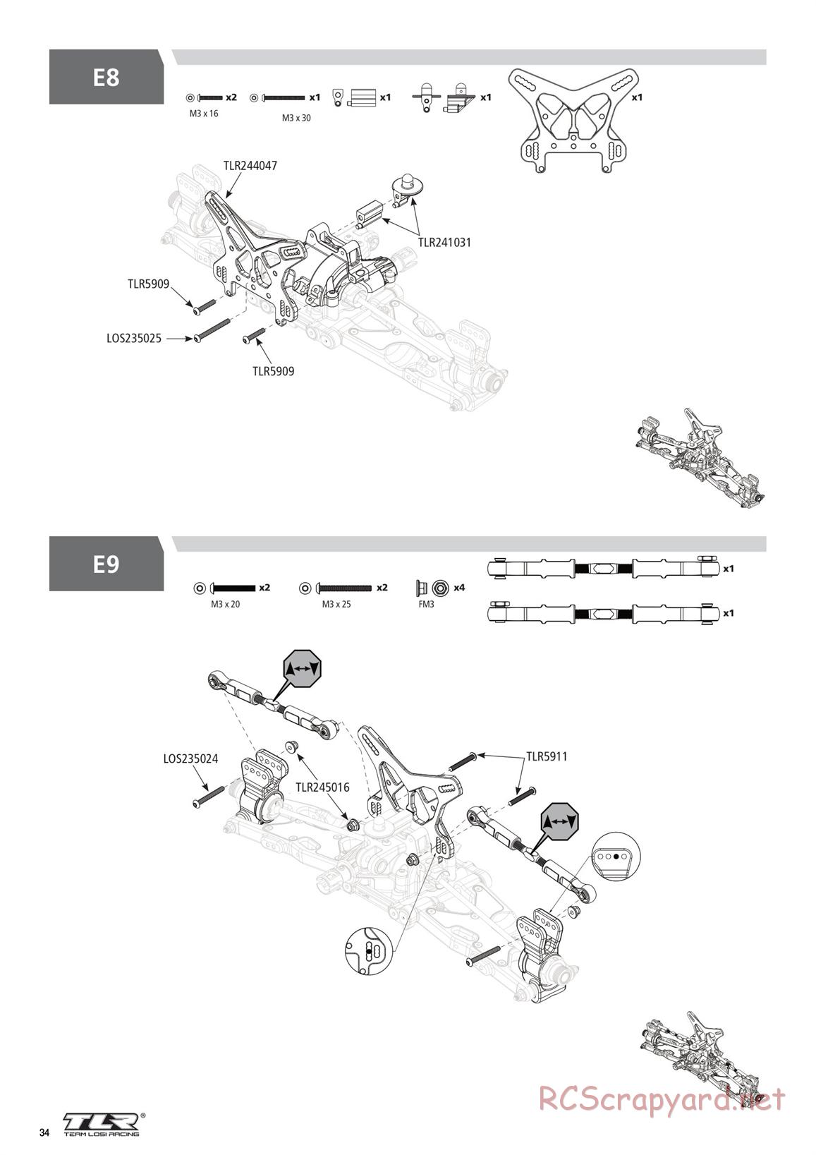 Team Losi - 8ight-X Race - Manual - Page 34