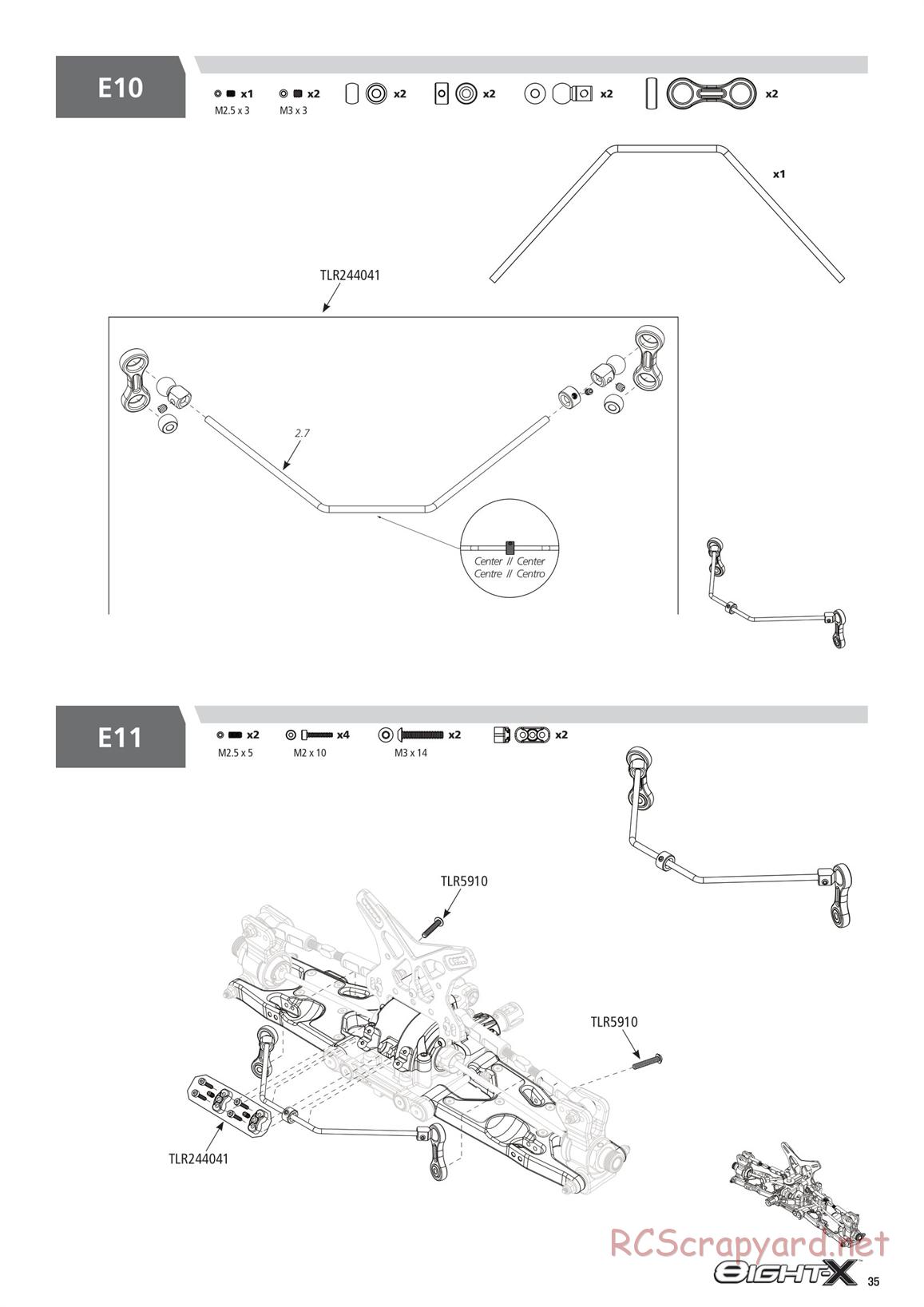 Team Losi - 8ight-X Race - Manual - Page 35