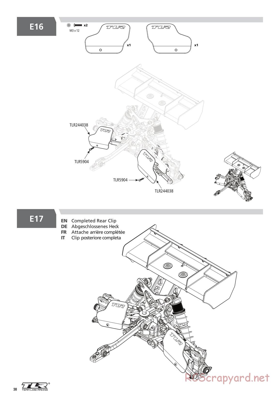 Team Losi - 8ight-X Race - Manual - Page 38