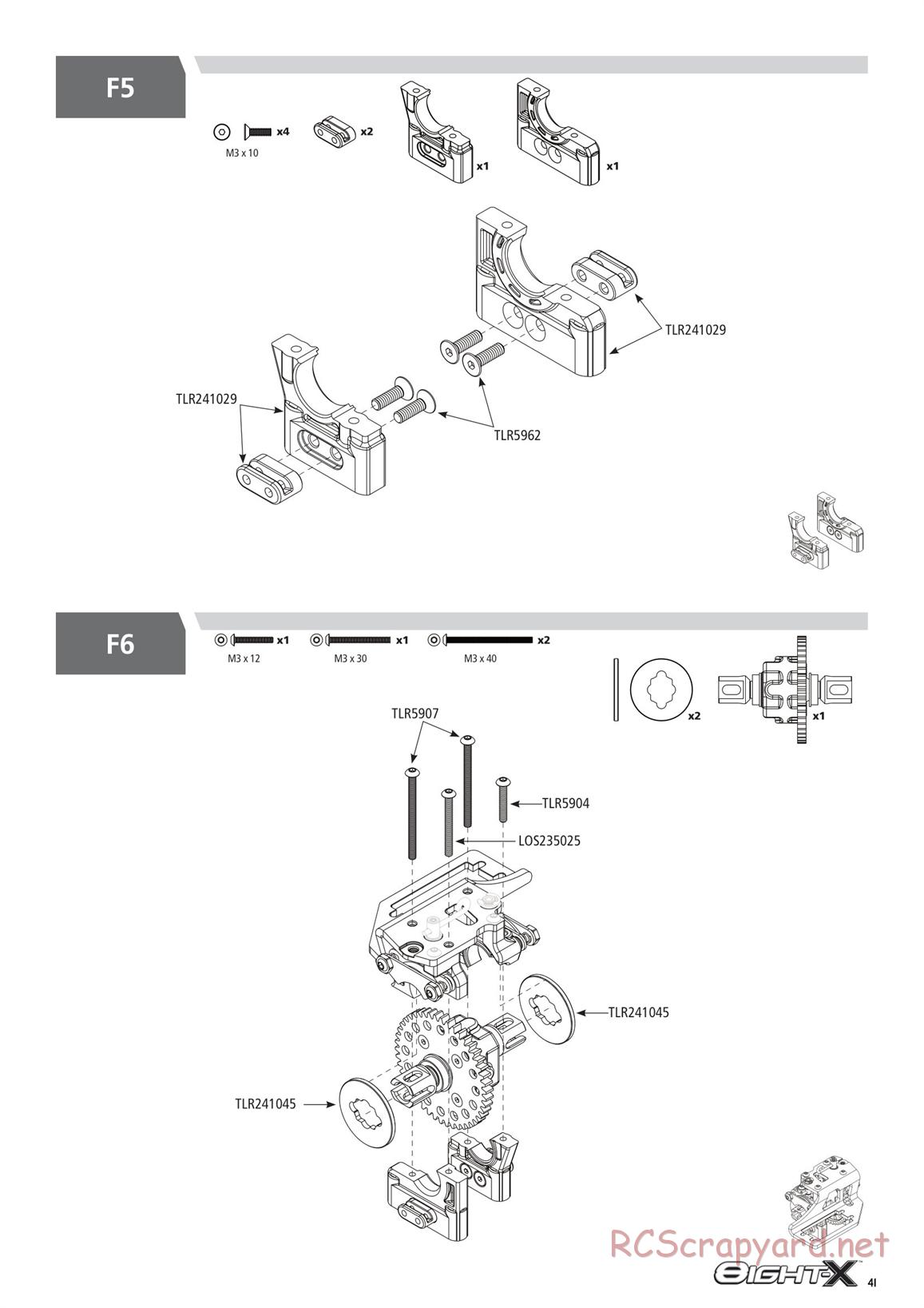 Team Losi - 8ight-X Race - Manual - Page 41